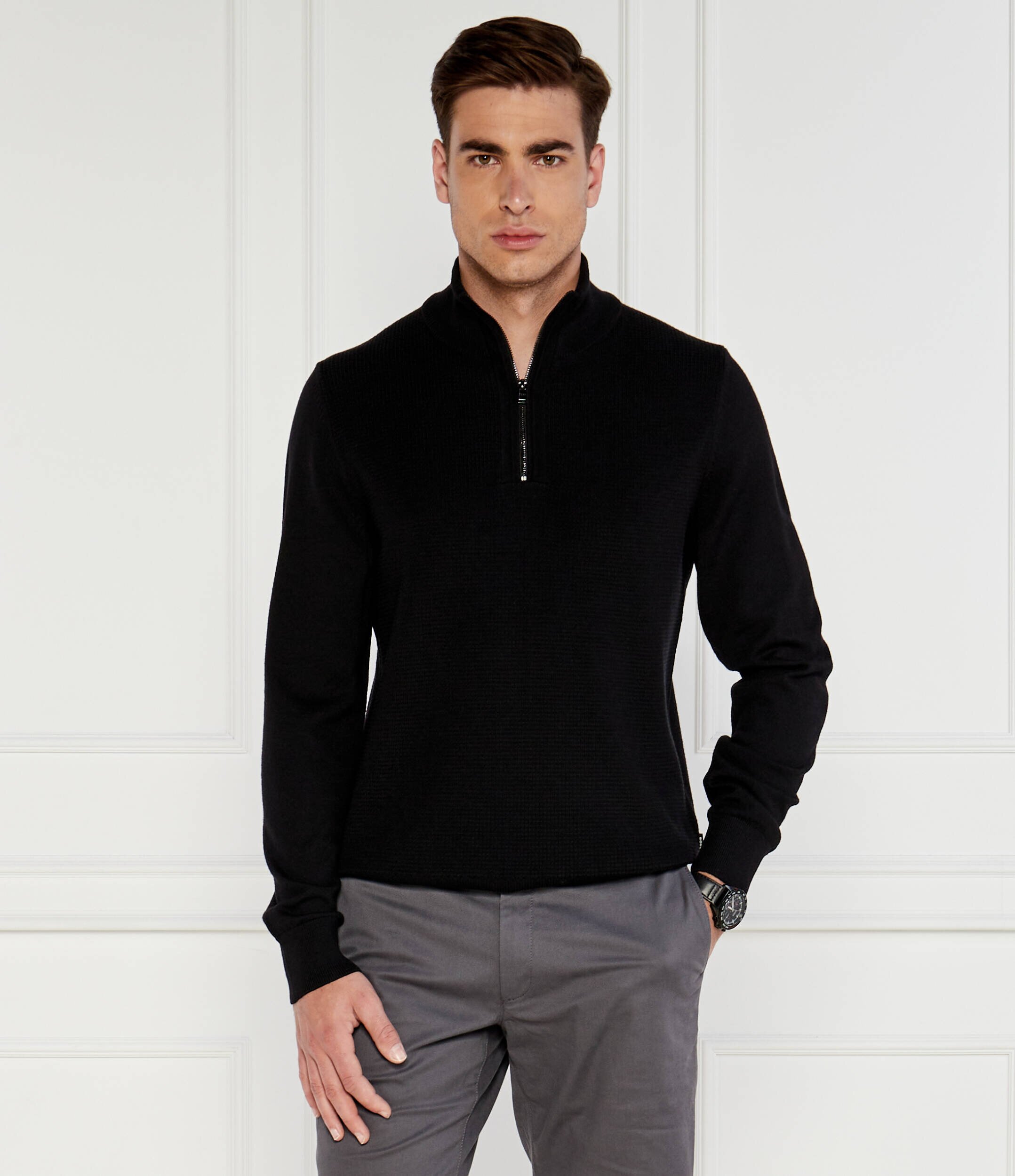 BOSS Black De lână pulover Dambino | Regular Fit