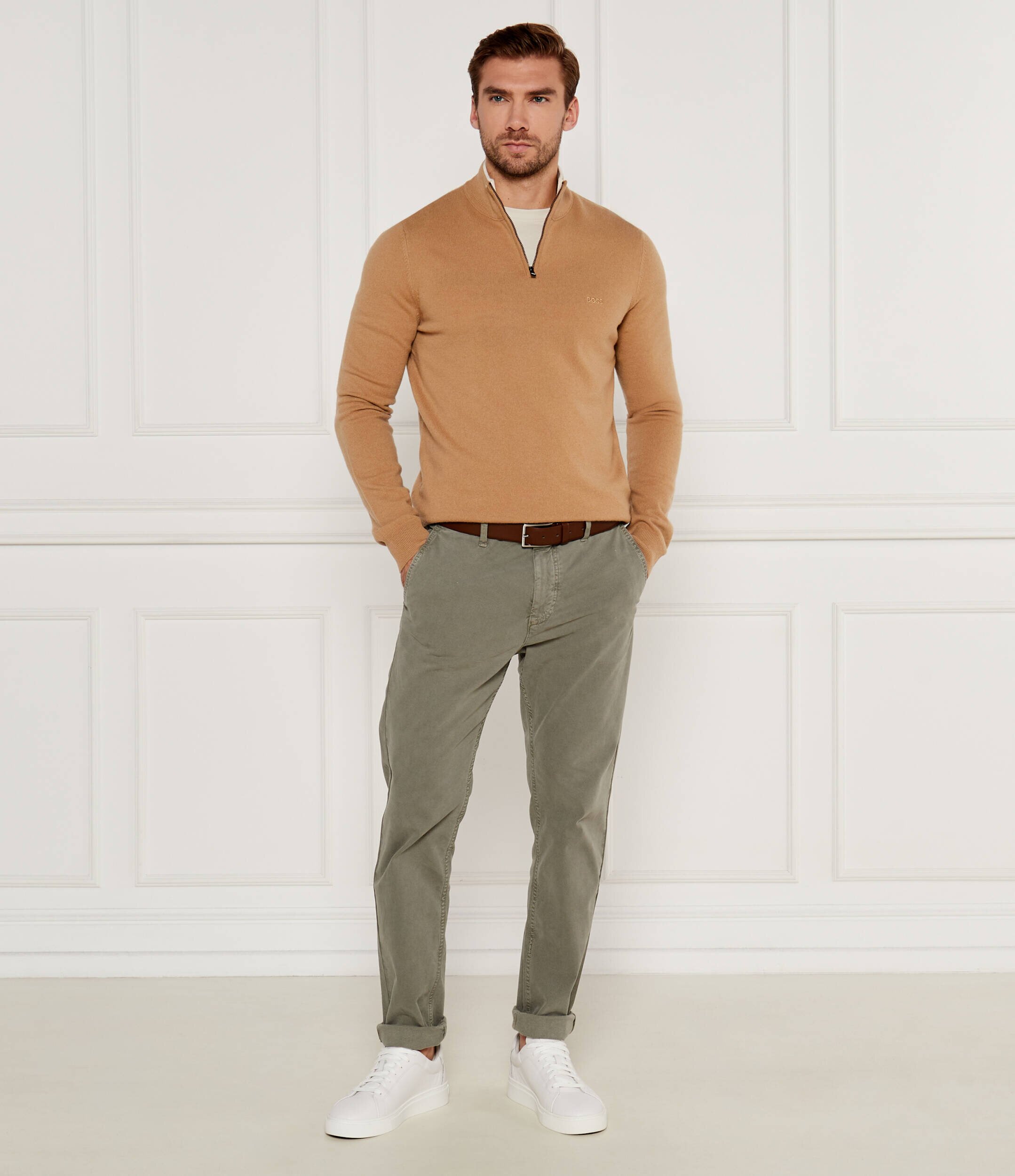 BOSS Black De lână pulover Emarlo | Regular Fit