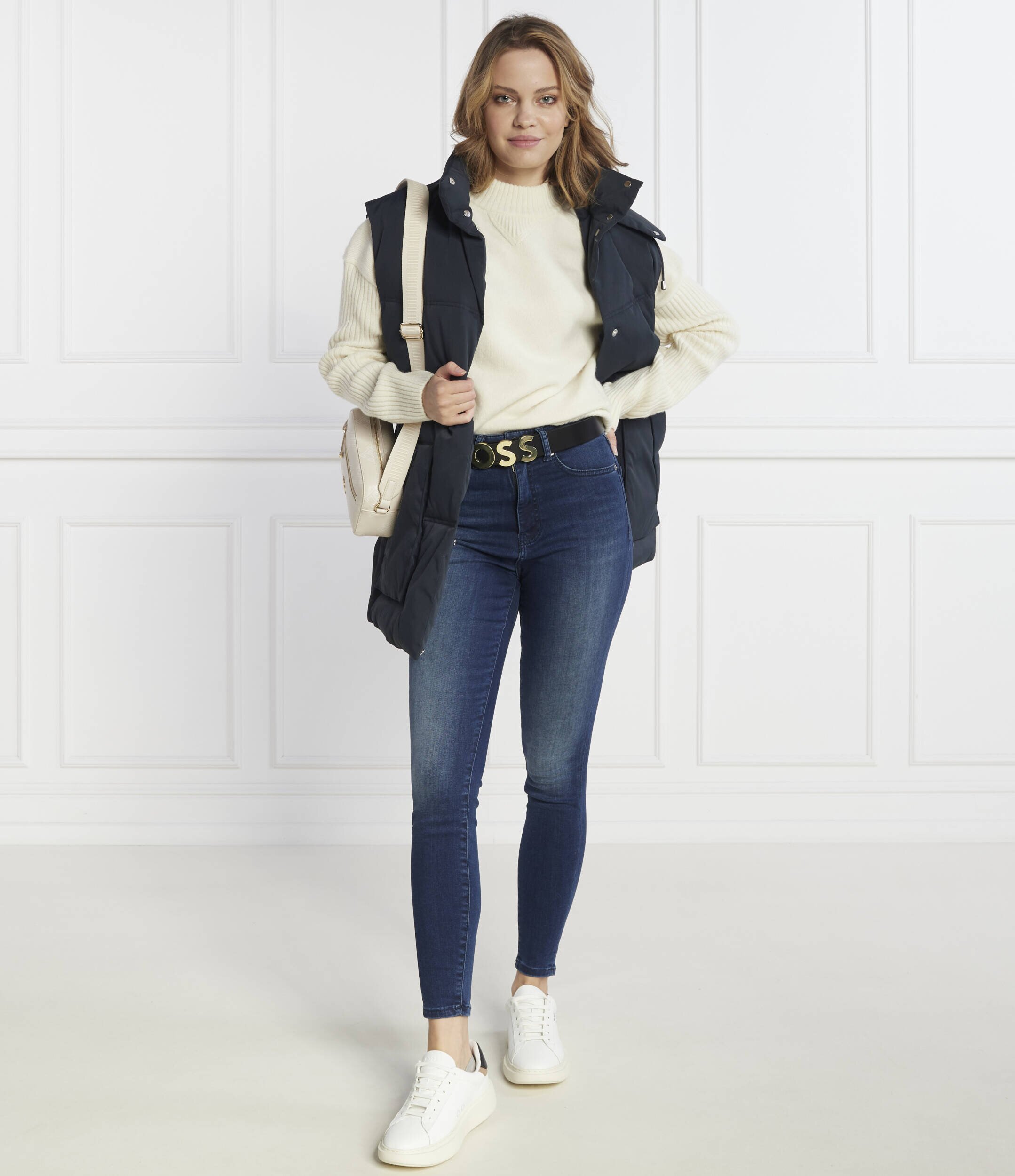 BOSS Black De lână pulover Foltin | Regular Fit