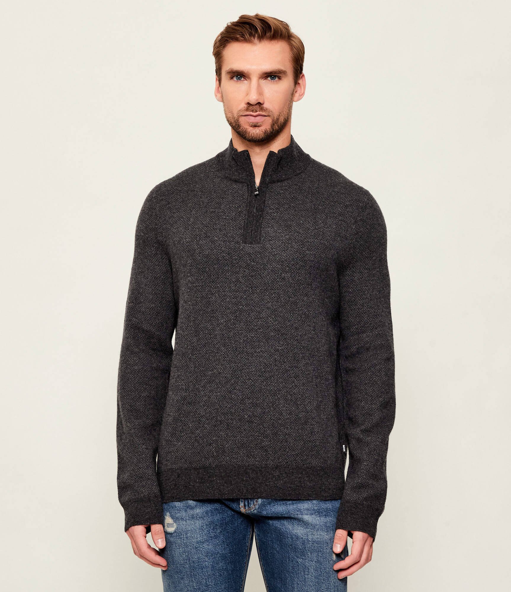BOSS Black De lână pulover H-Hettore | regular fit