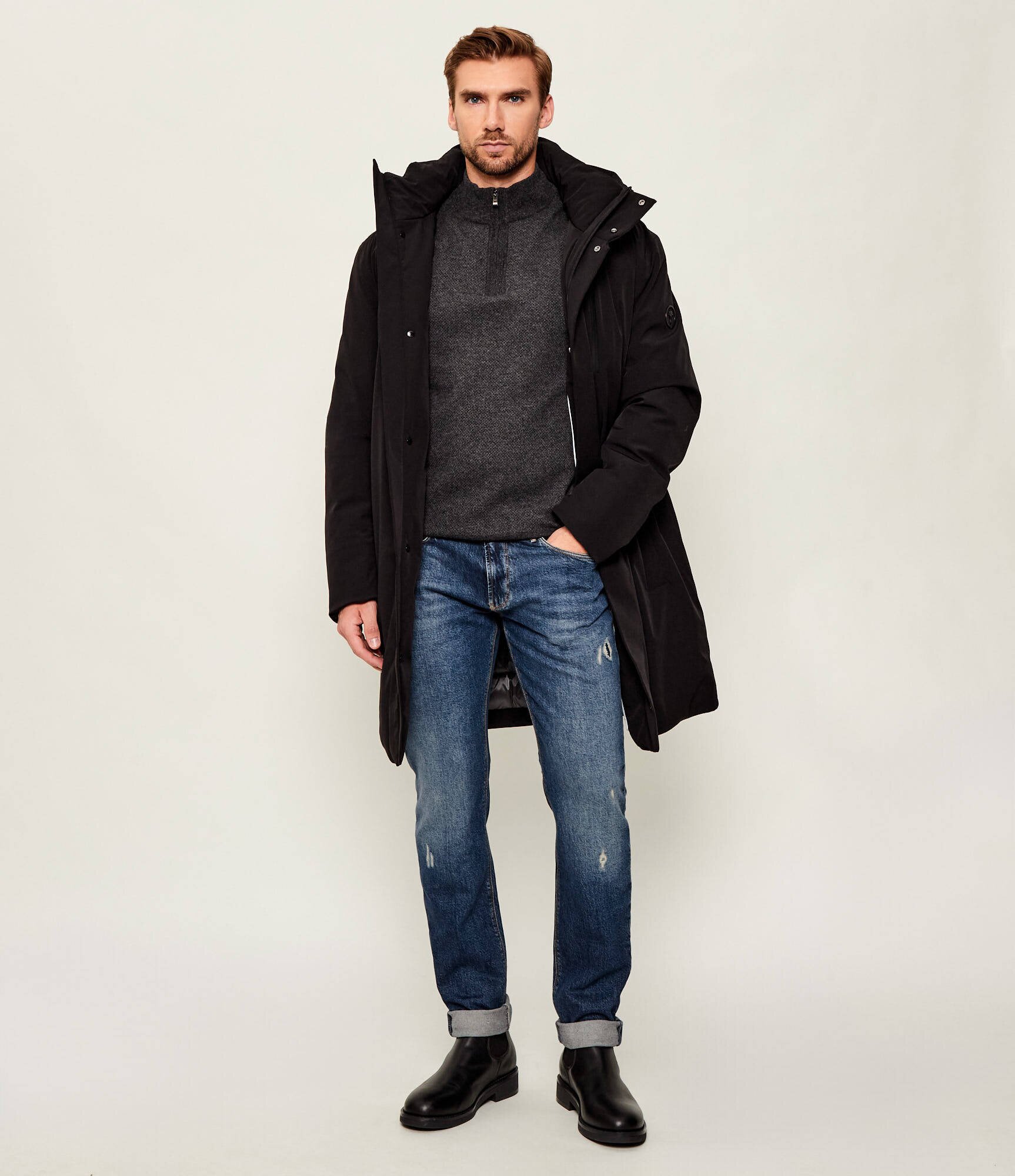 BOSS Black De lână pulover H-Hettore | regular fit