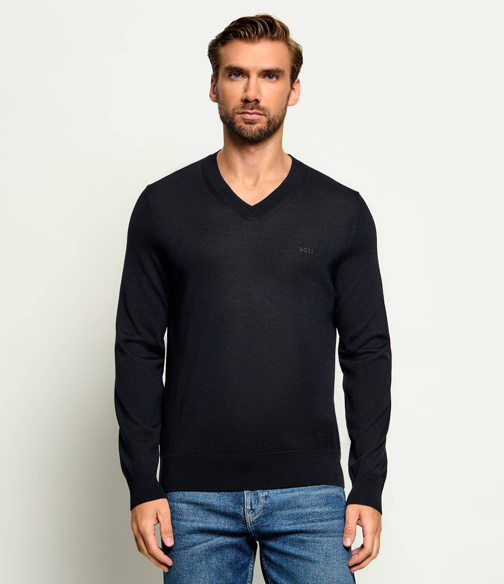 BOSS Black De lână pulover H-Melba-L | regular fit