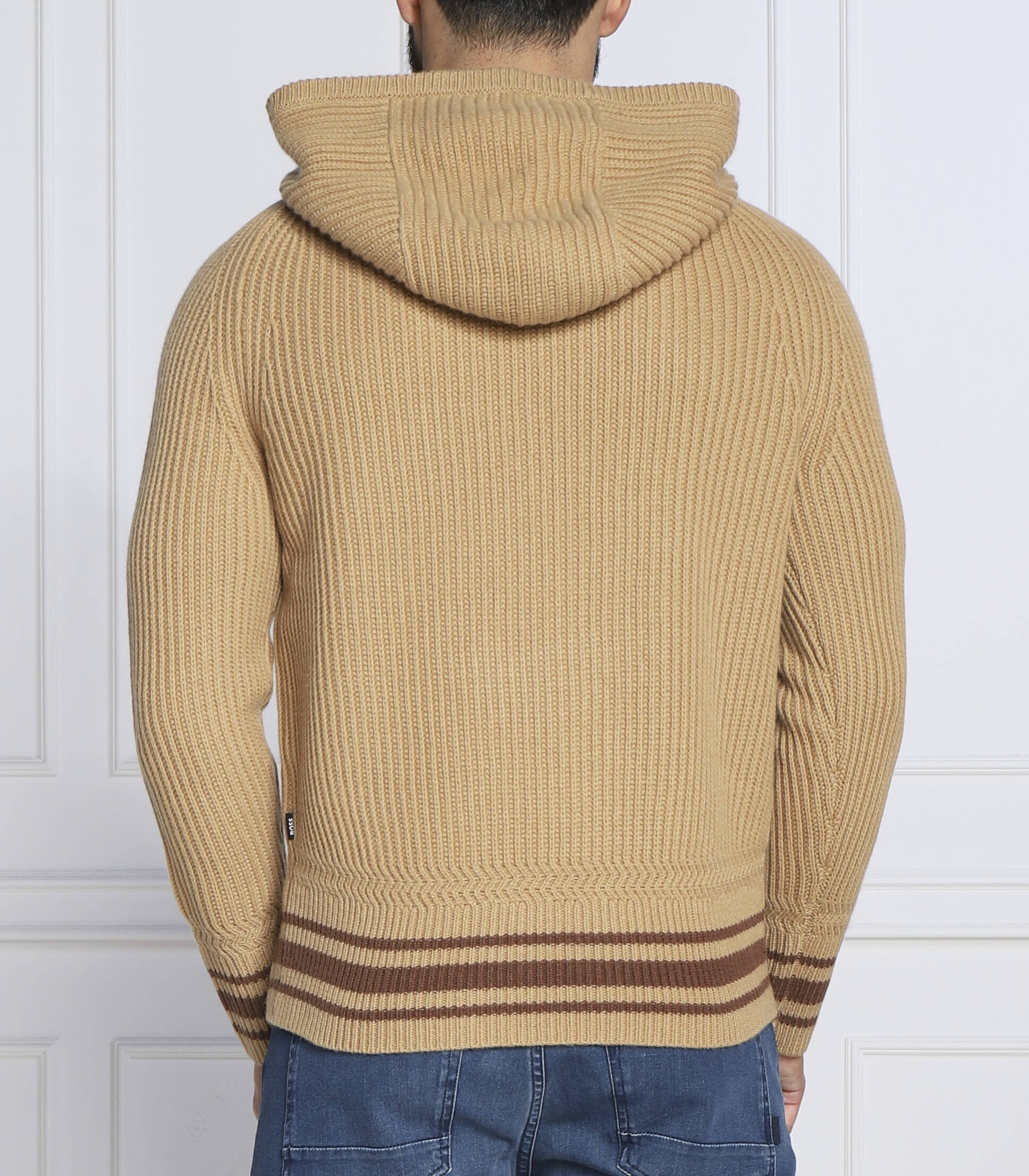 BOSS Black de lână pulover lampione | regular fit