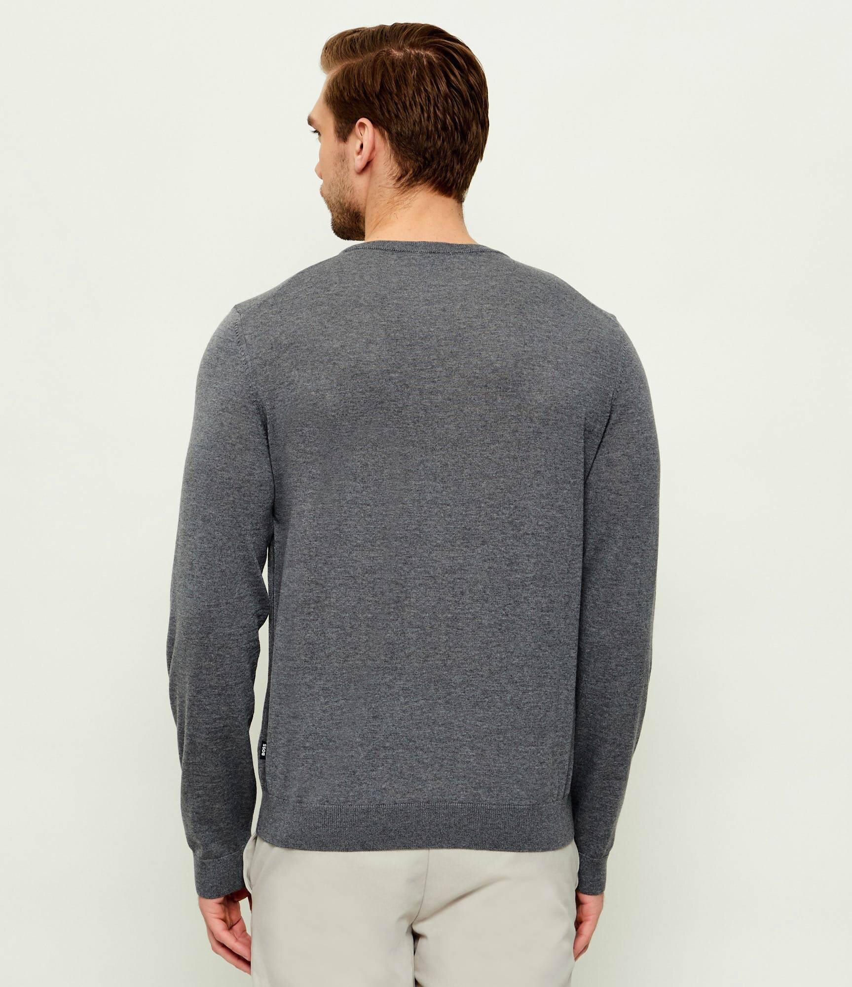 BOSS Black de lână pulover leno-p | slim fit
