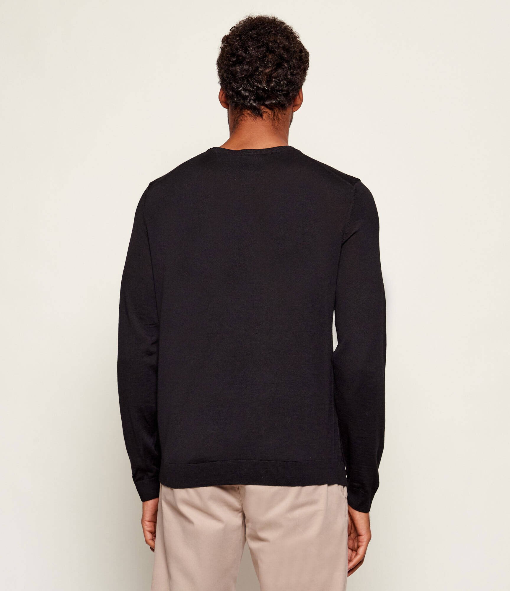 BOSS Black de lână pulover leno-p | slim fit