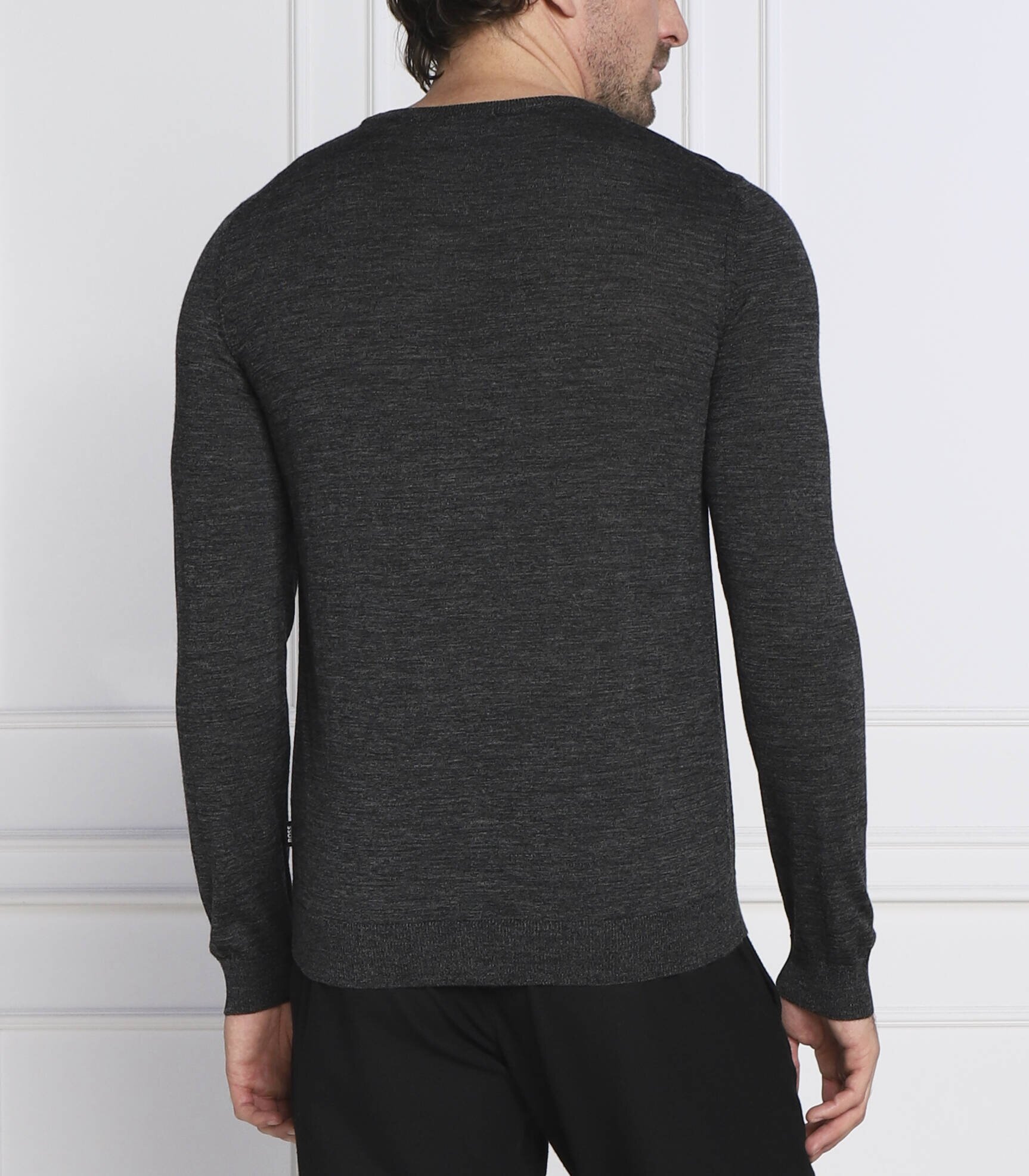 BOSS Black de lână pulover leno-p | slim fit