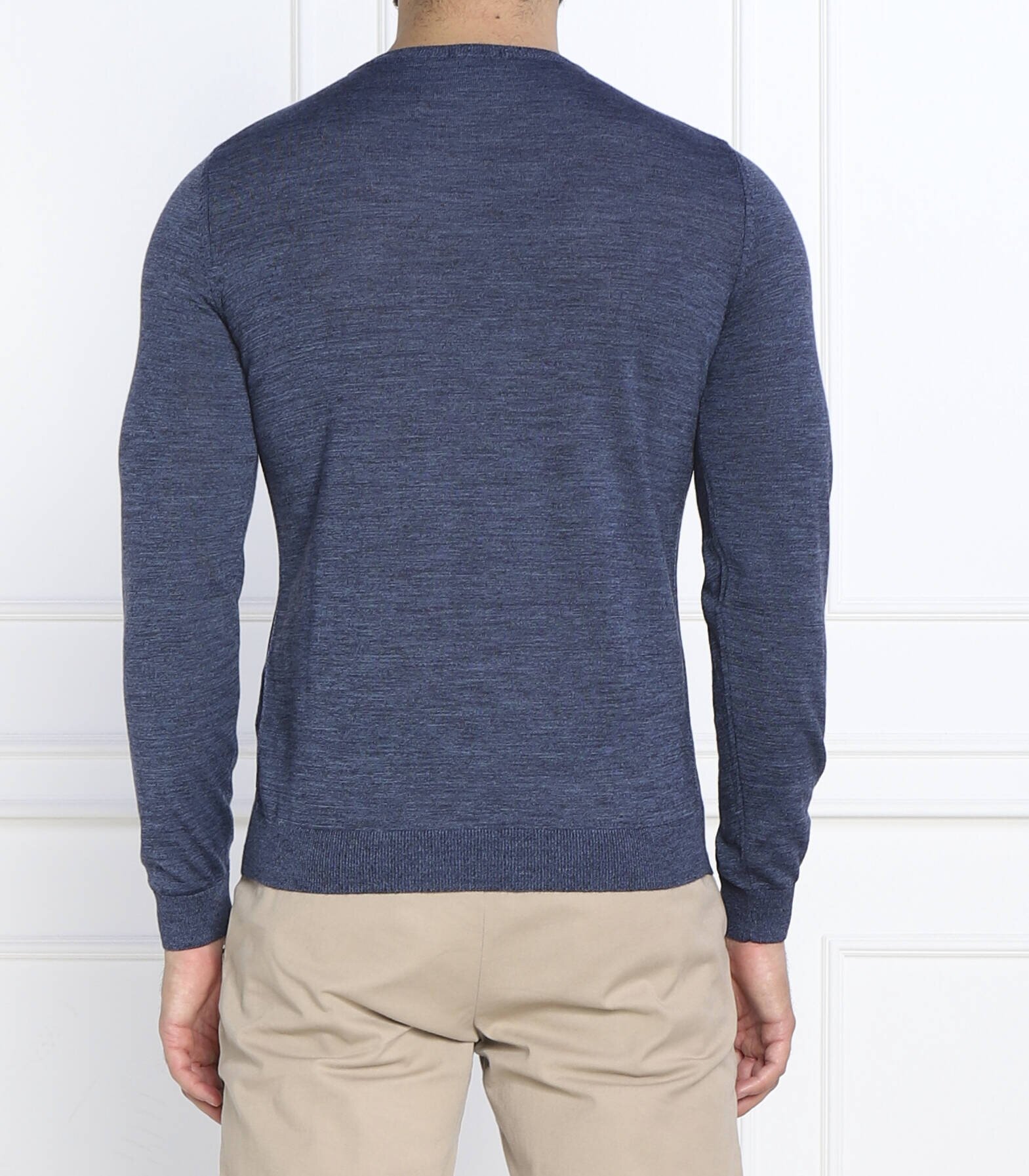 BOSS Black de lână pulover leno-p | slim fit