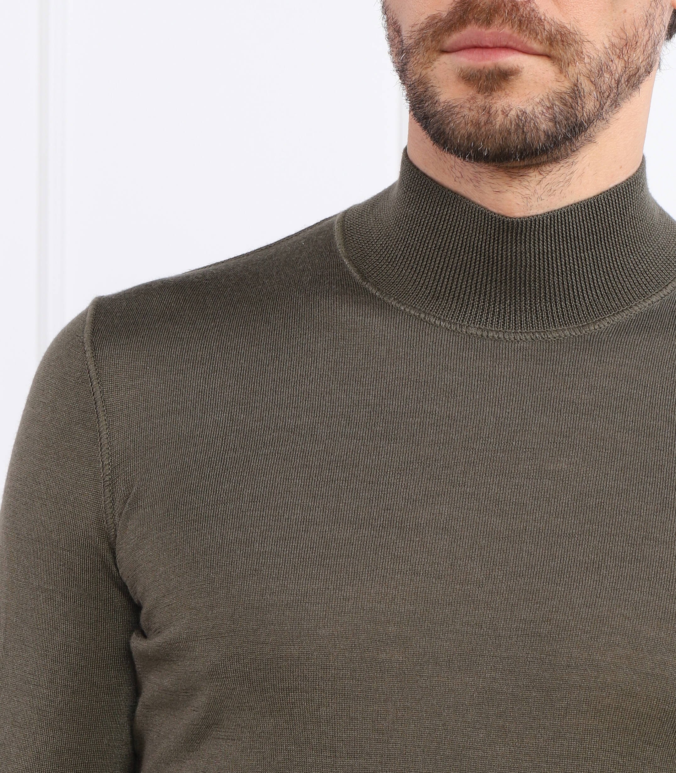 BOSS Black de lână pulover lodiego | regular fit cu adaos de mătase