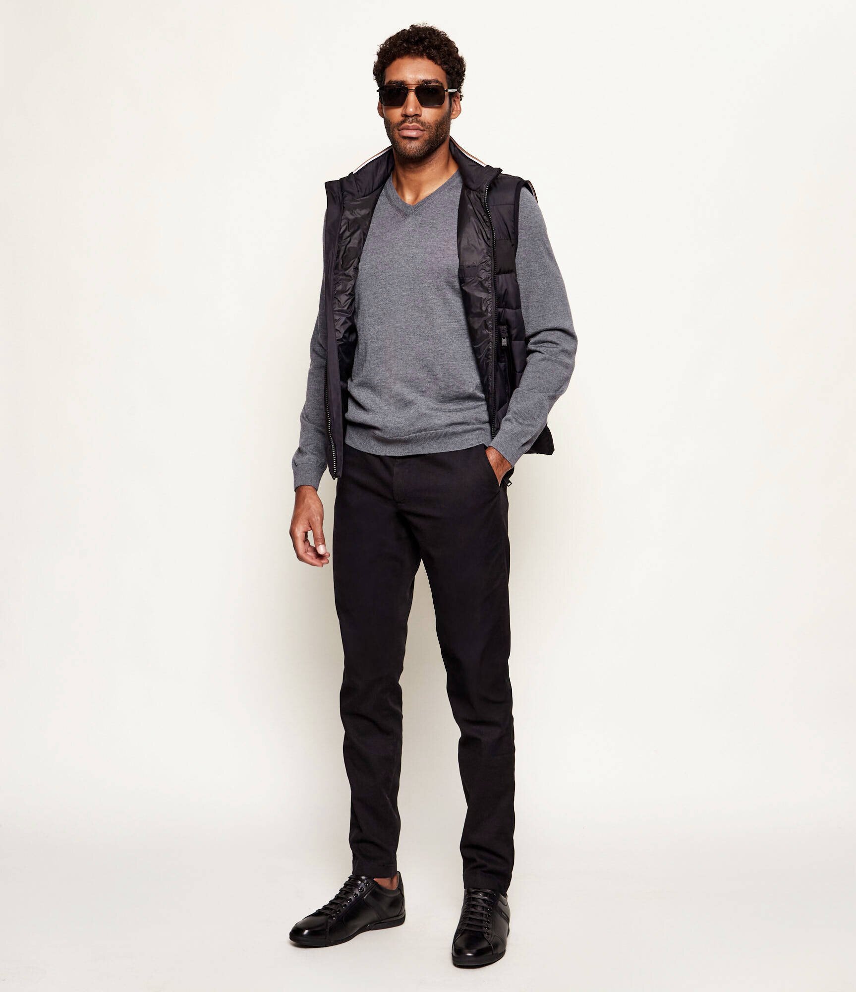 BOSS Black de lână pulover melba-p | slim fit