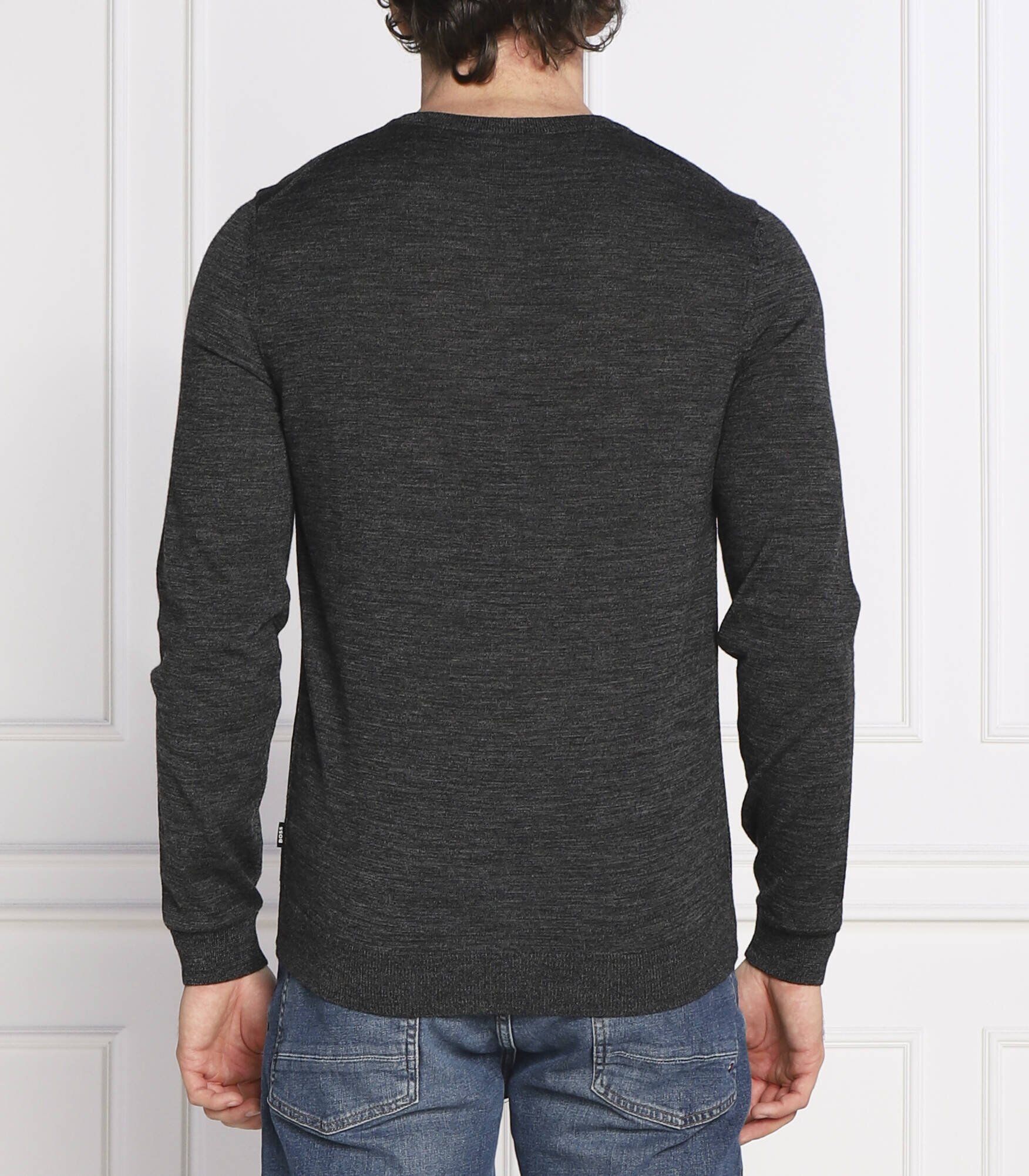 BOSS Black de lână pulover melba-p | slim fit