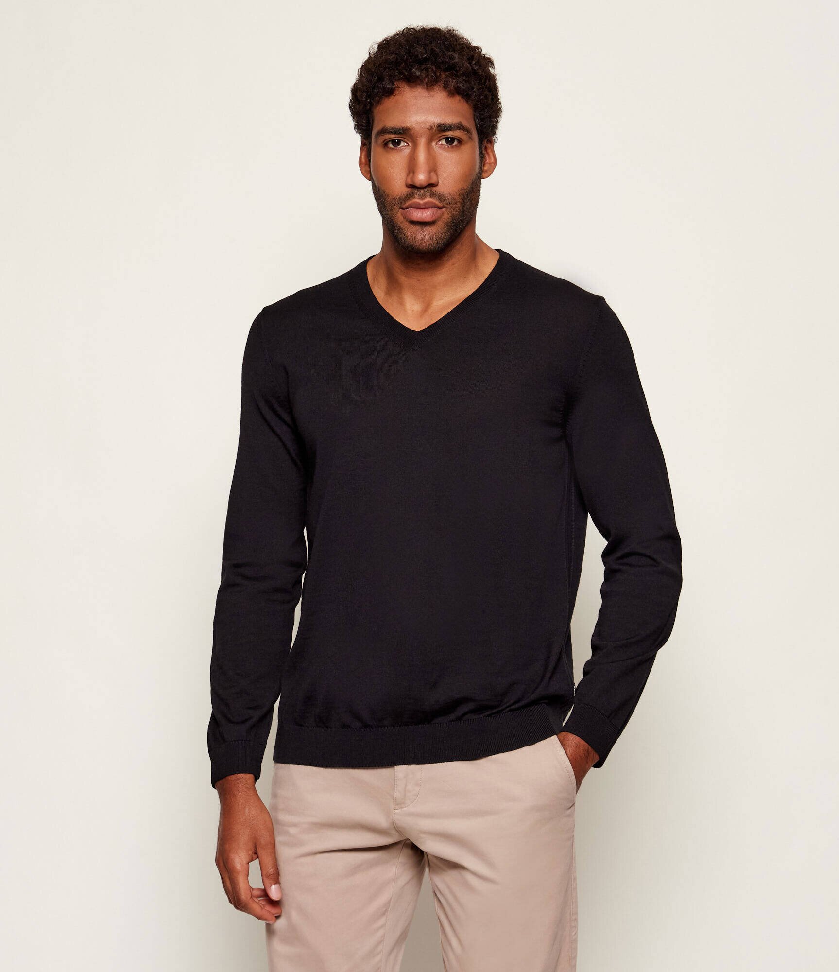 BOSS Black De lână pulover Melba-P | Slim Fit