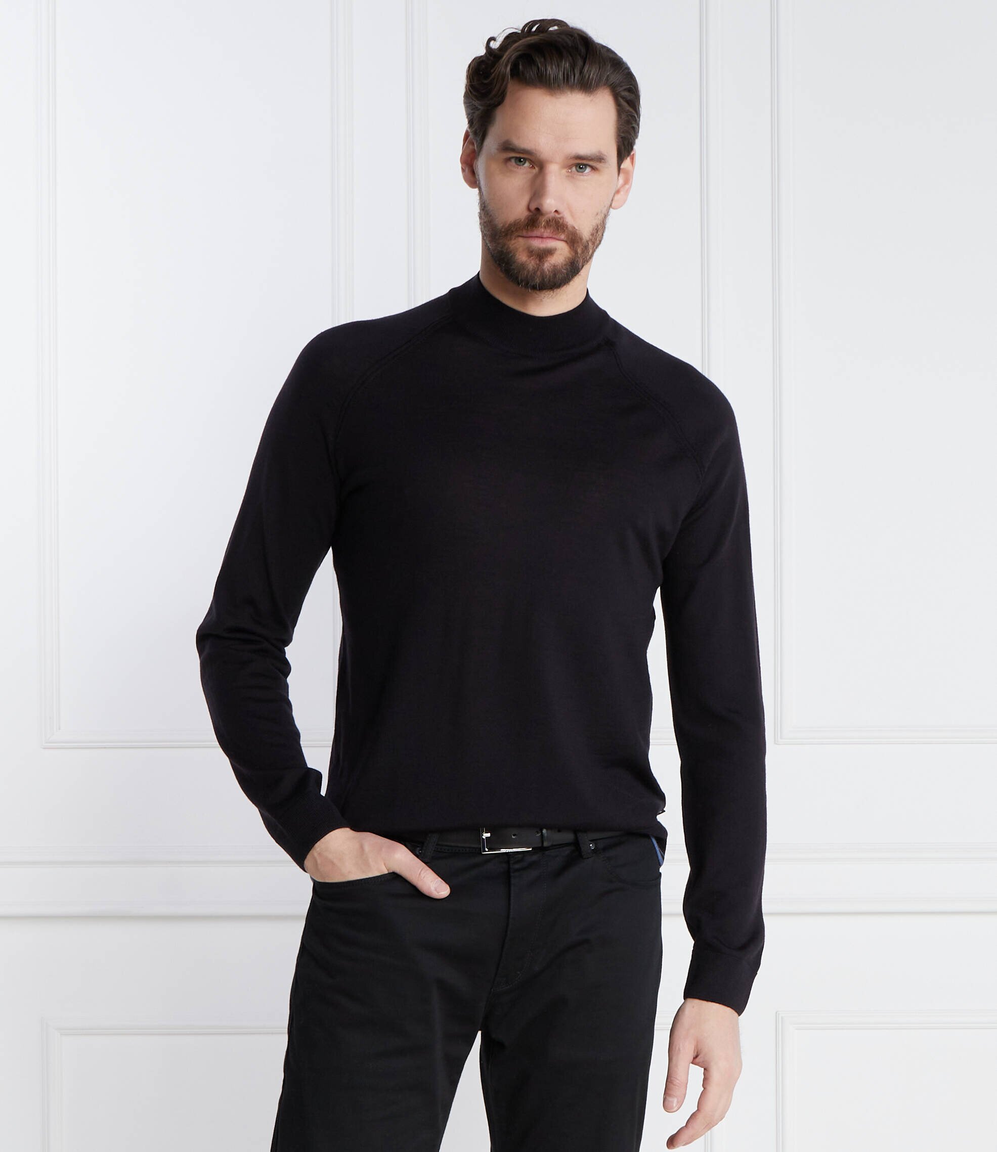 BOSS Black De lână pulover Perfino | Regular Fit