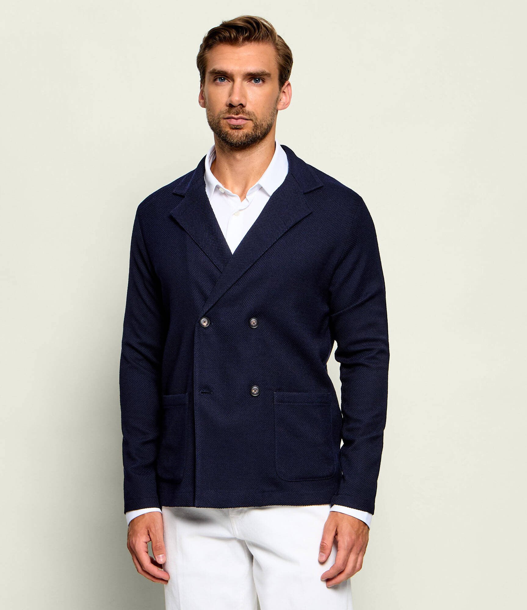 BOSS Black De lână sacou C-Carper-DB-CD-264F | Relaxed fit
