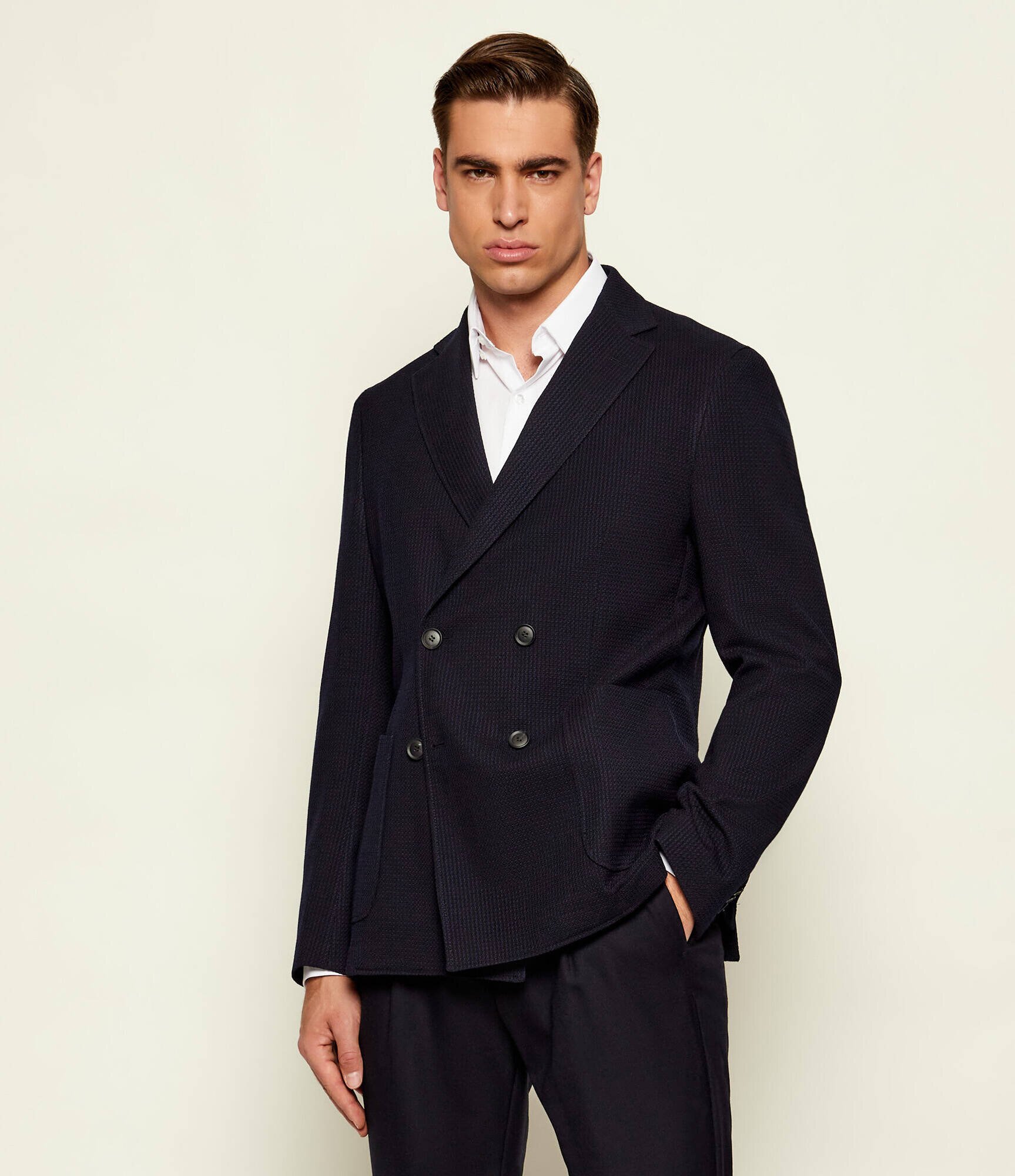 BOSS Black De lână sacou C-Hanry-DB-254 | Slim Fit
