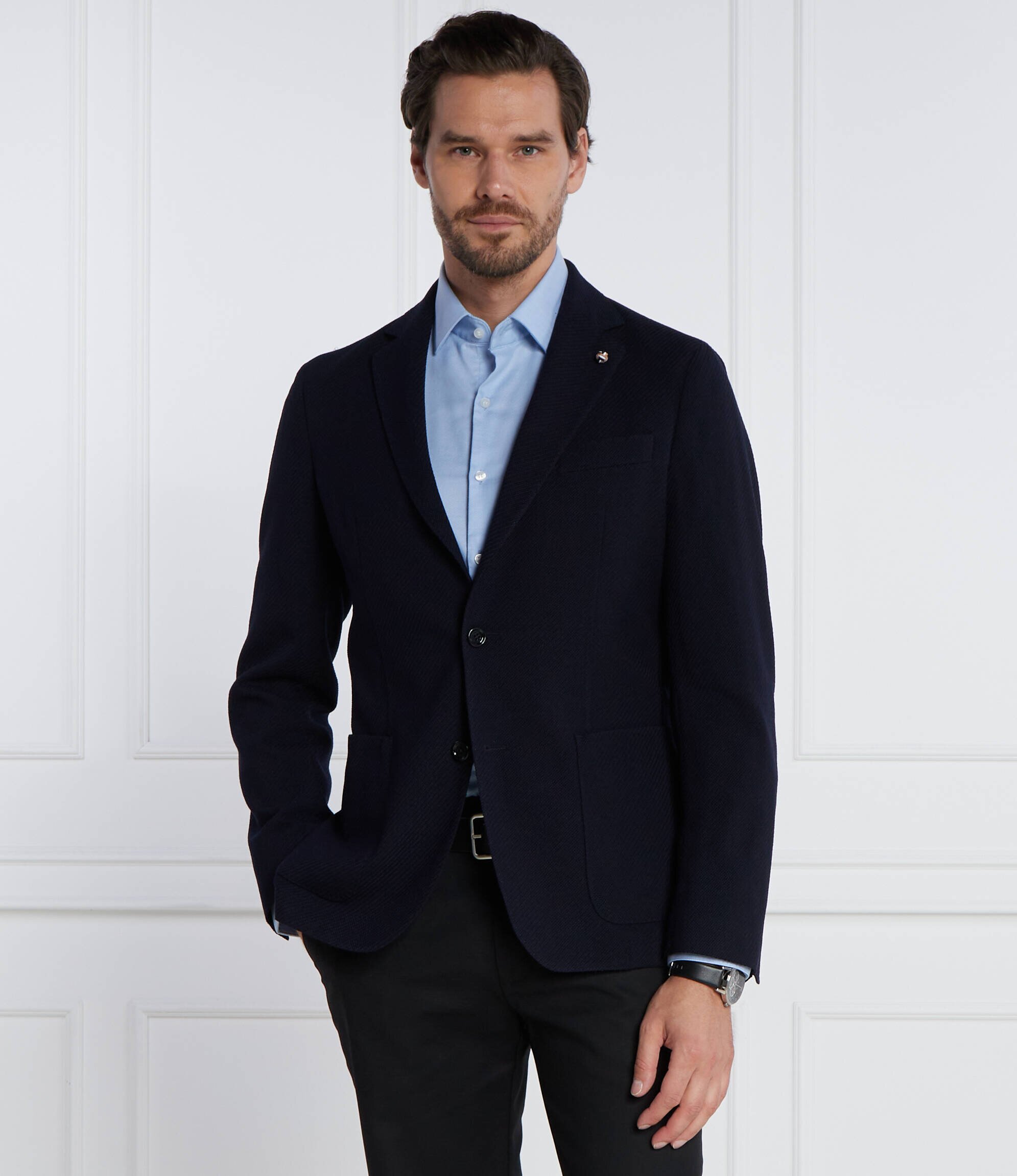 BOSS Black De lână sacou C-Hanry | Slim Fit