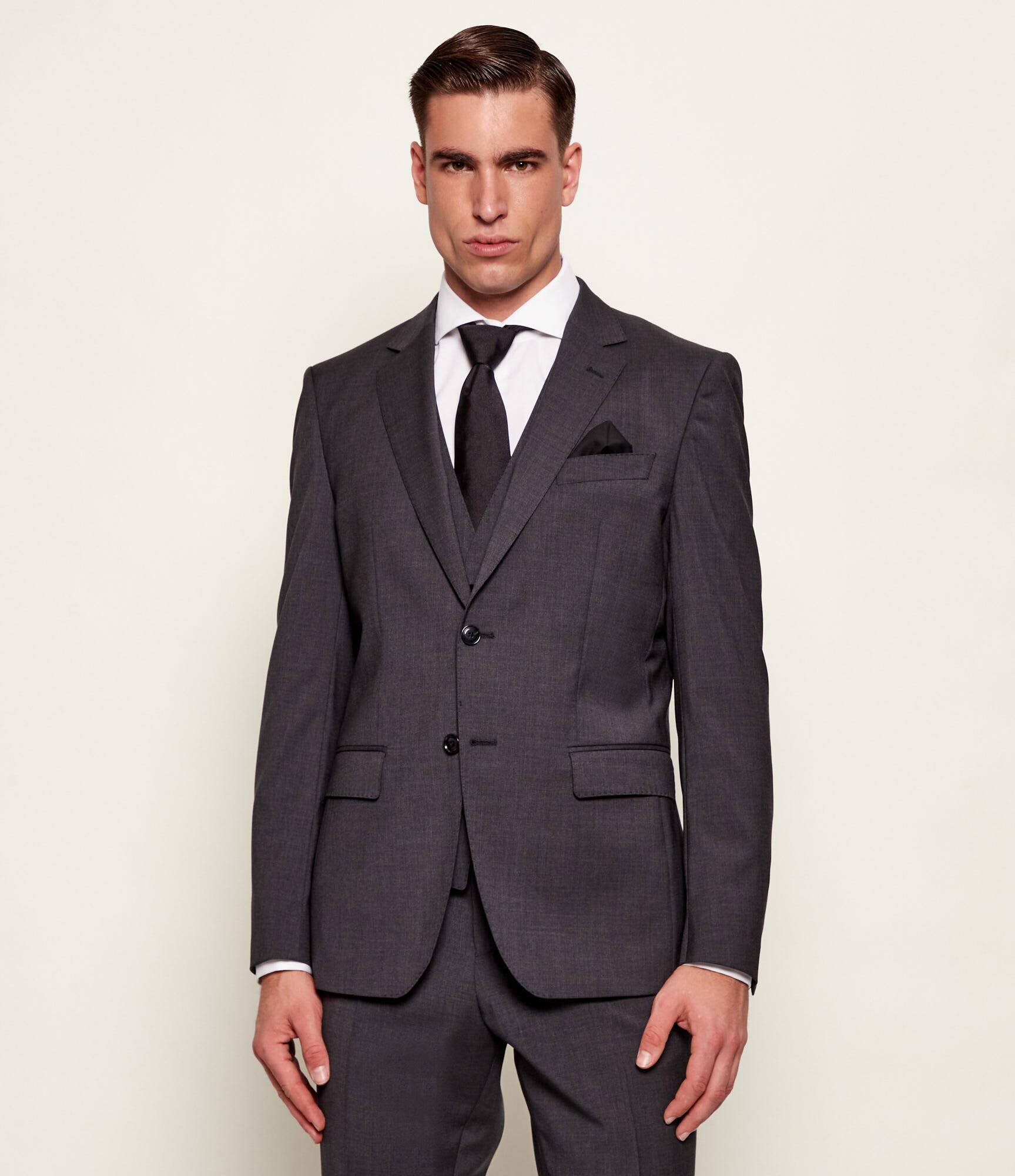 BOSS Black De lână sacou H-Huge-S-MM-251 | Slim Fit
