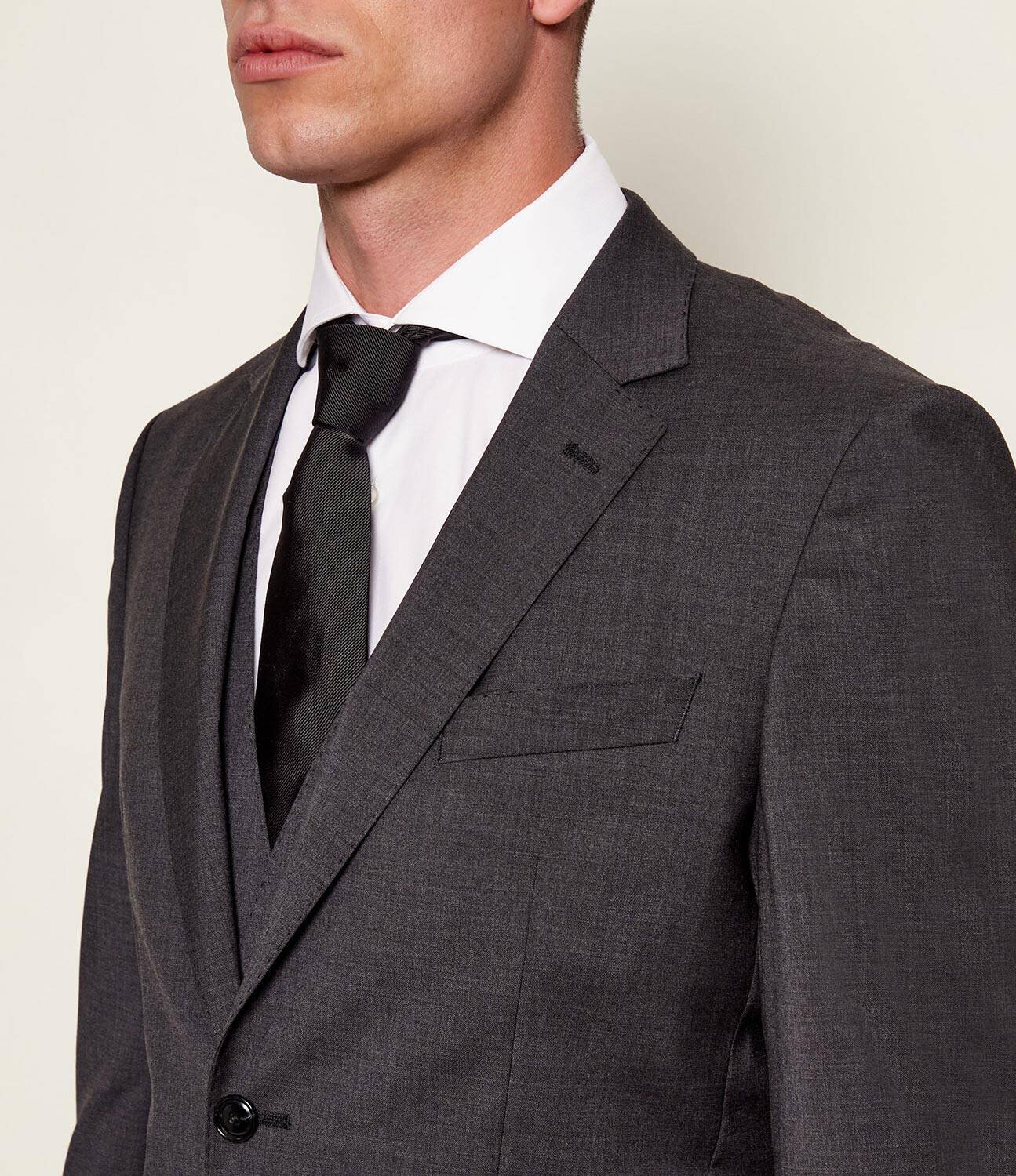 BOSS Black De lână sacou H-Huge-S-MM-251 | Slim Fit