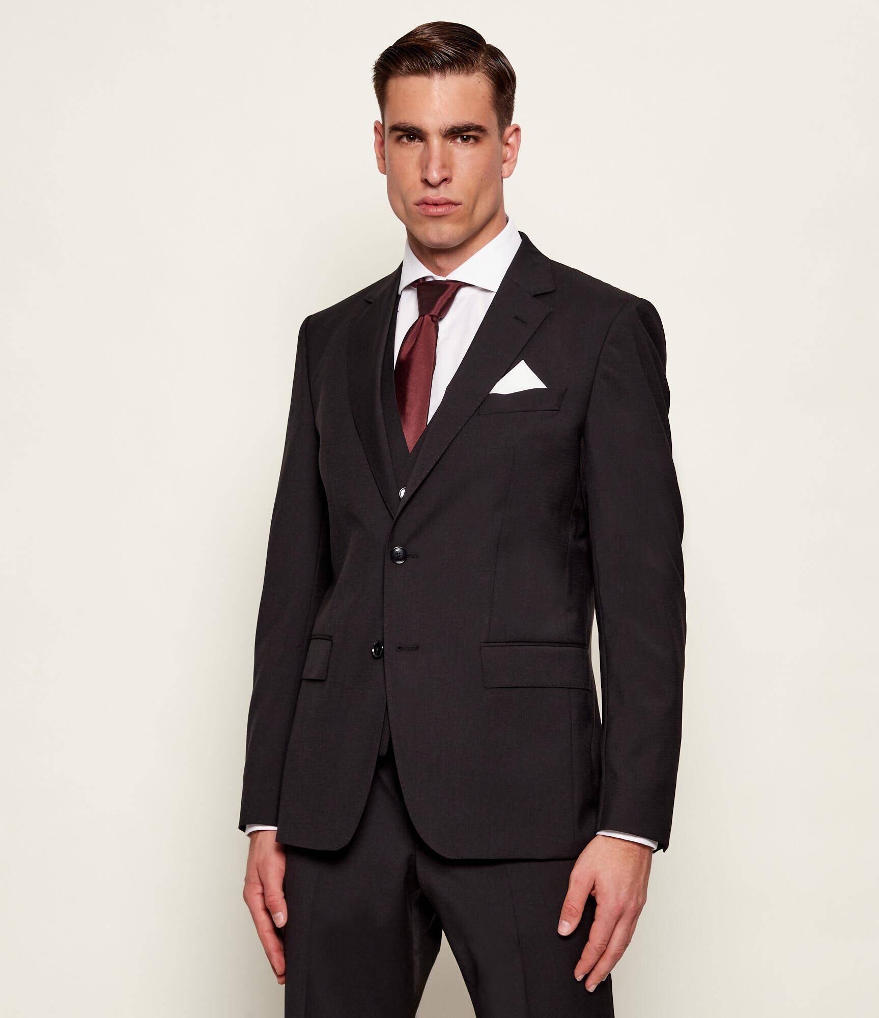 BOSS Black De lână sacou H-Huge-S-MM-251 | Slim Fit