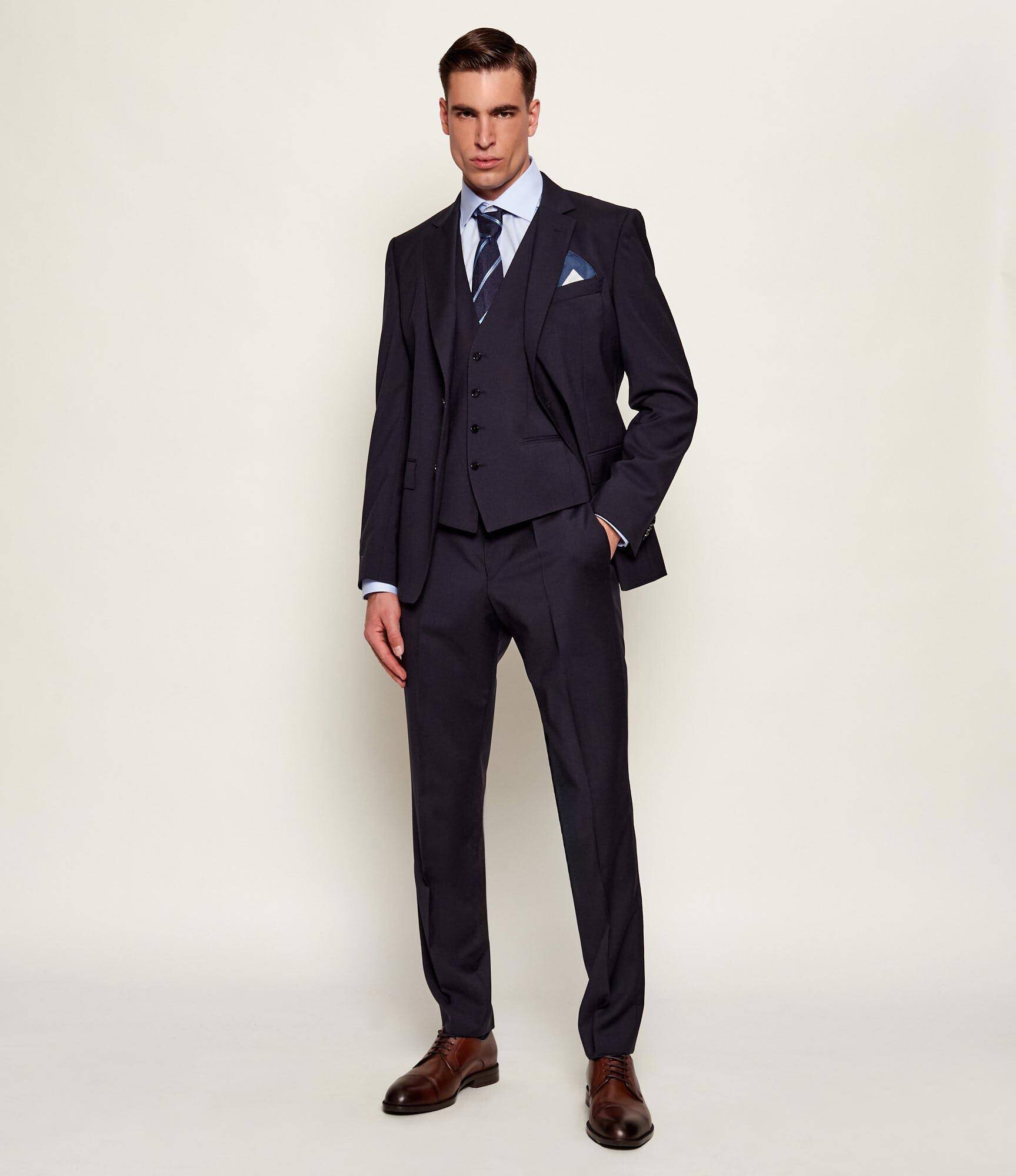 BOSS Black De lână sacou H-Huge-S-MM-251 | Slim Fit