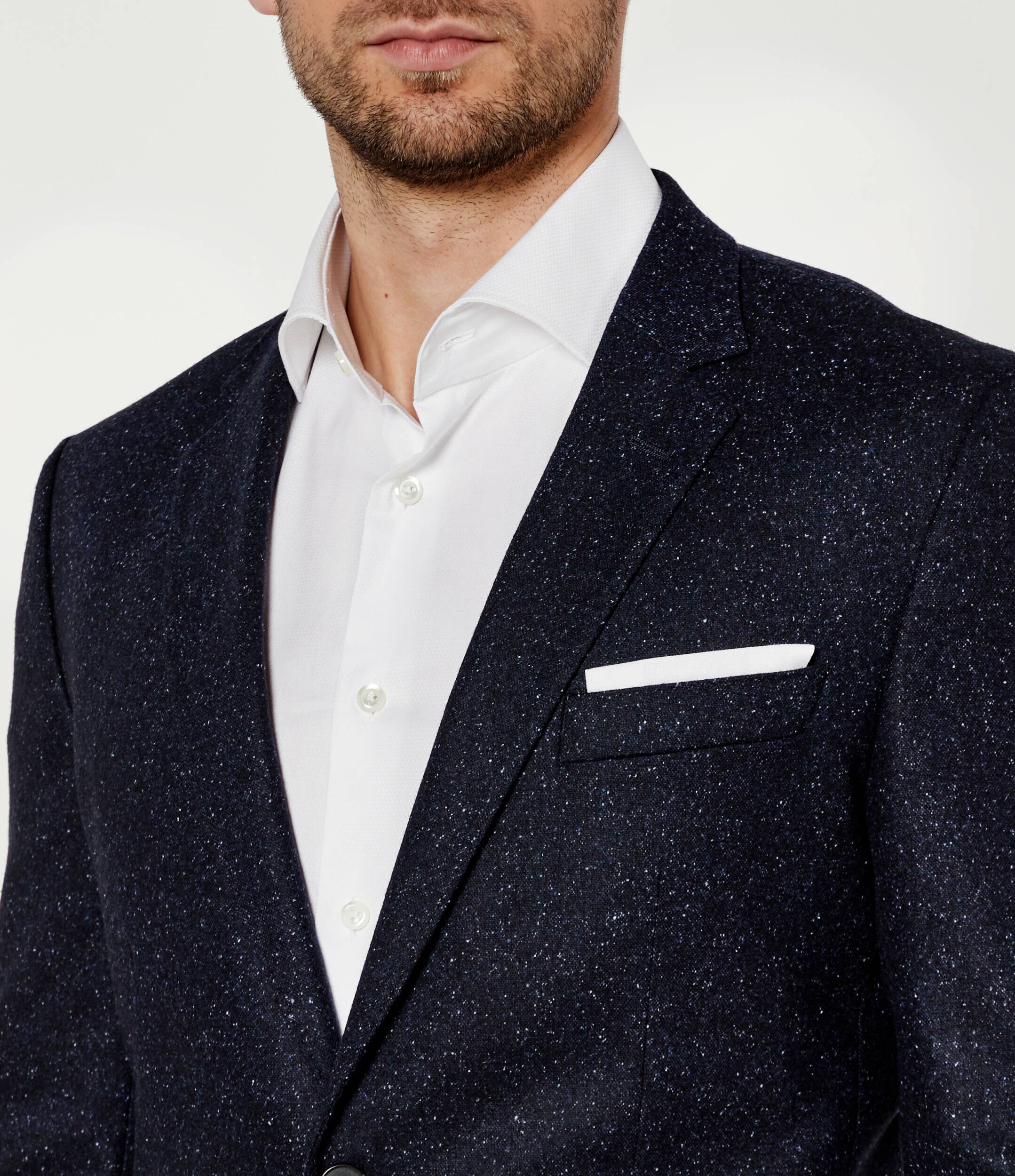 BOSS Black De lână sacou H-Hutson-224 | Slim Fit cu adaos de mătase