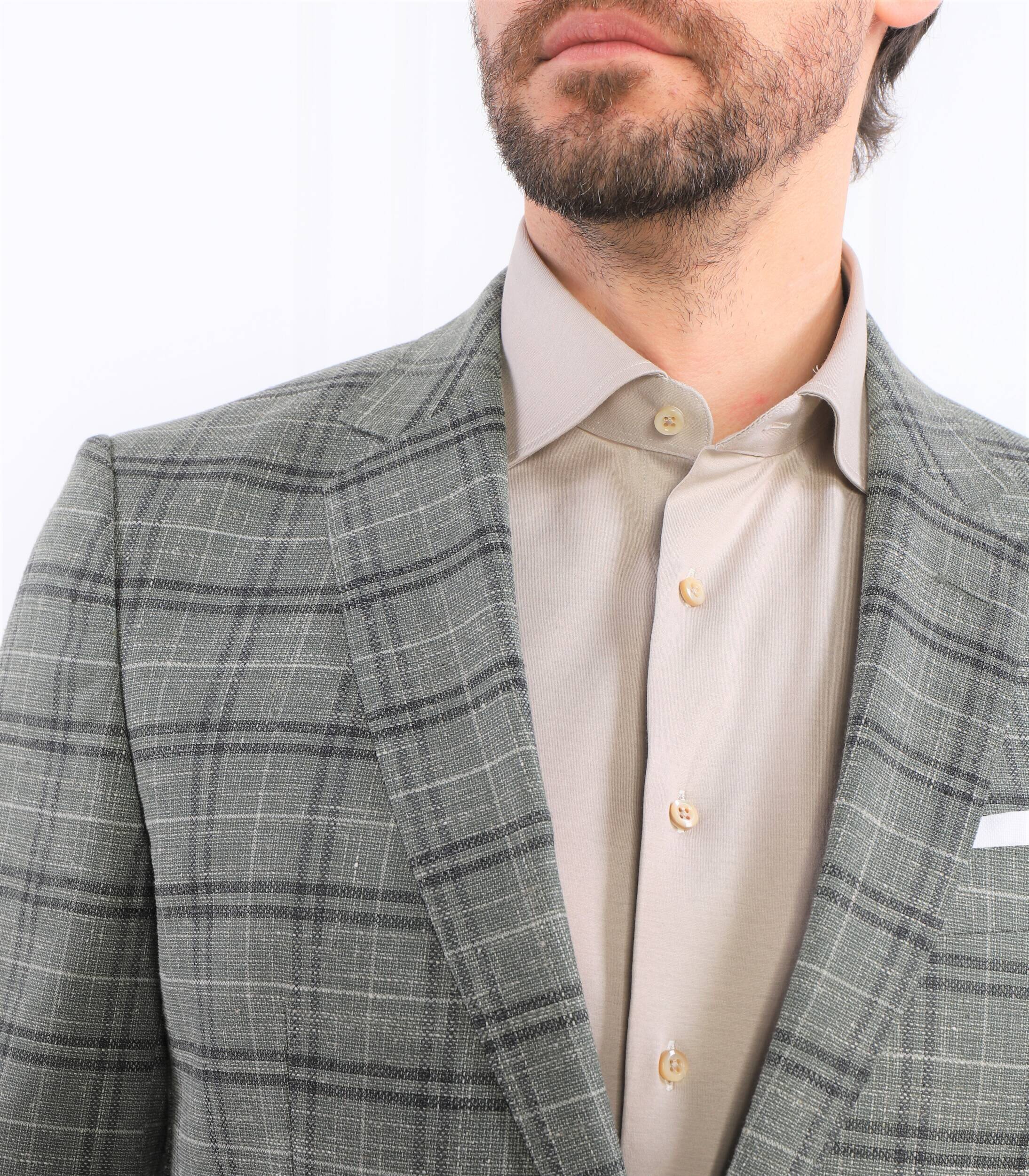 BOSS Black De lână sacou H-Hutson-231 | Slim Fit | cu adaos de in