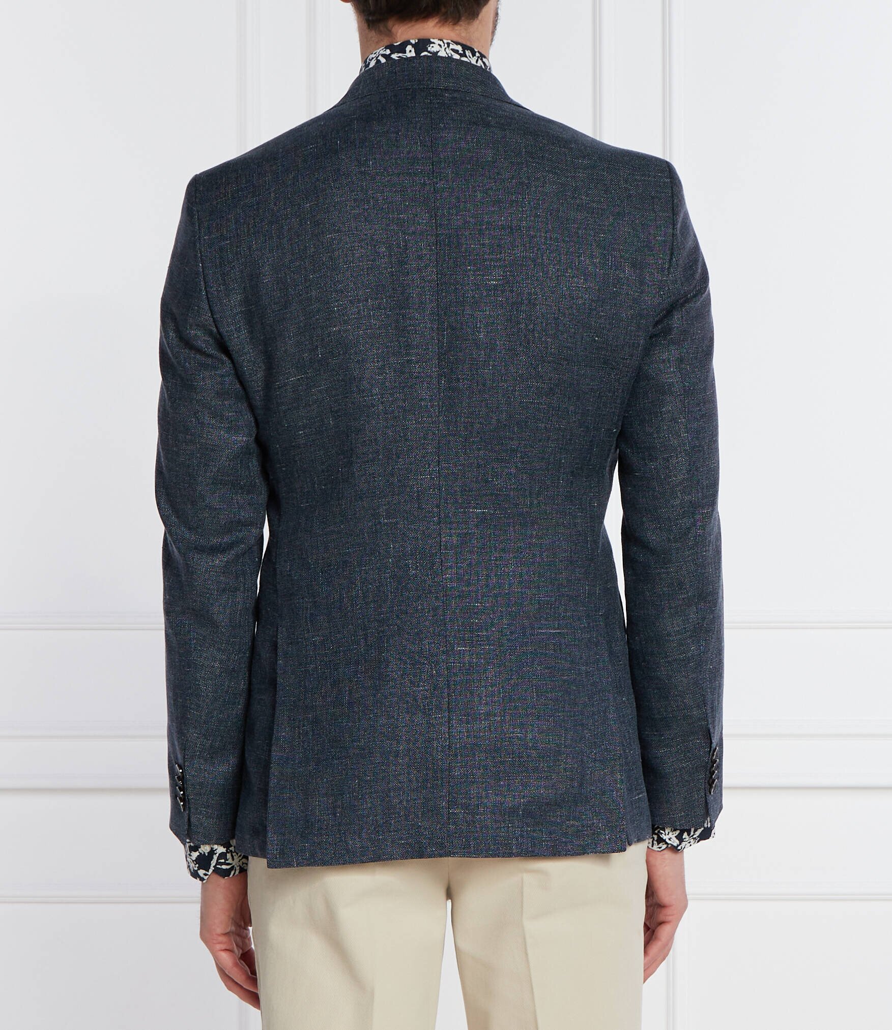 BOSS Black De lână sacou H-Hutson-233 | Regular Fit | cu adaos de in