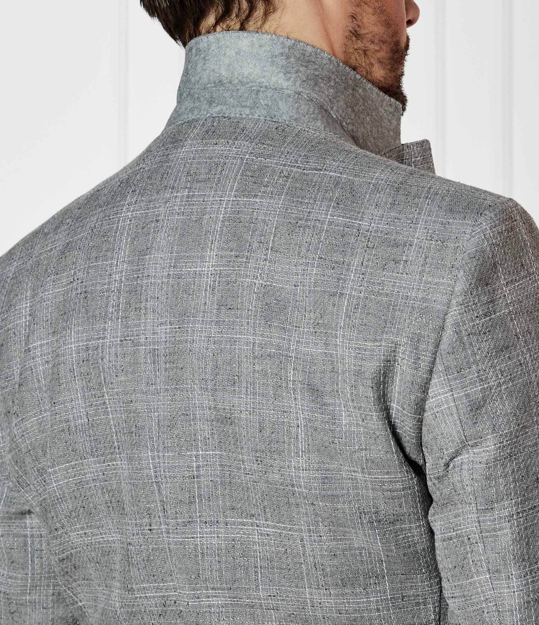 BOSS Black De lână sacou H-Hutson-233 | Slim Fit | cu adaos de in