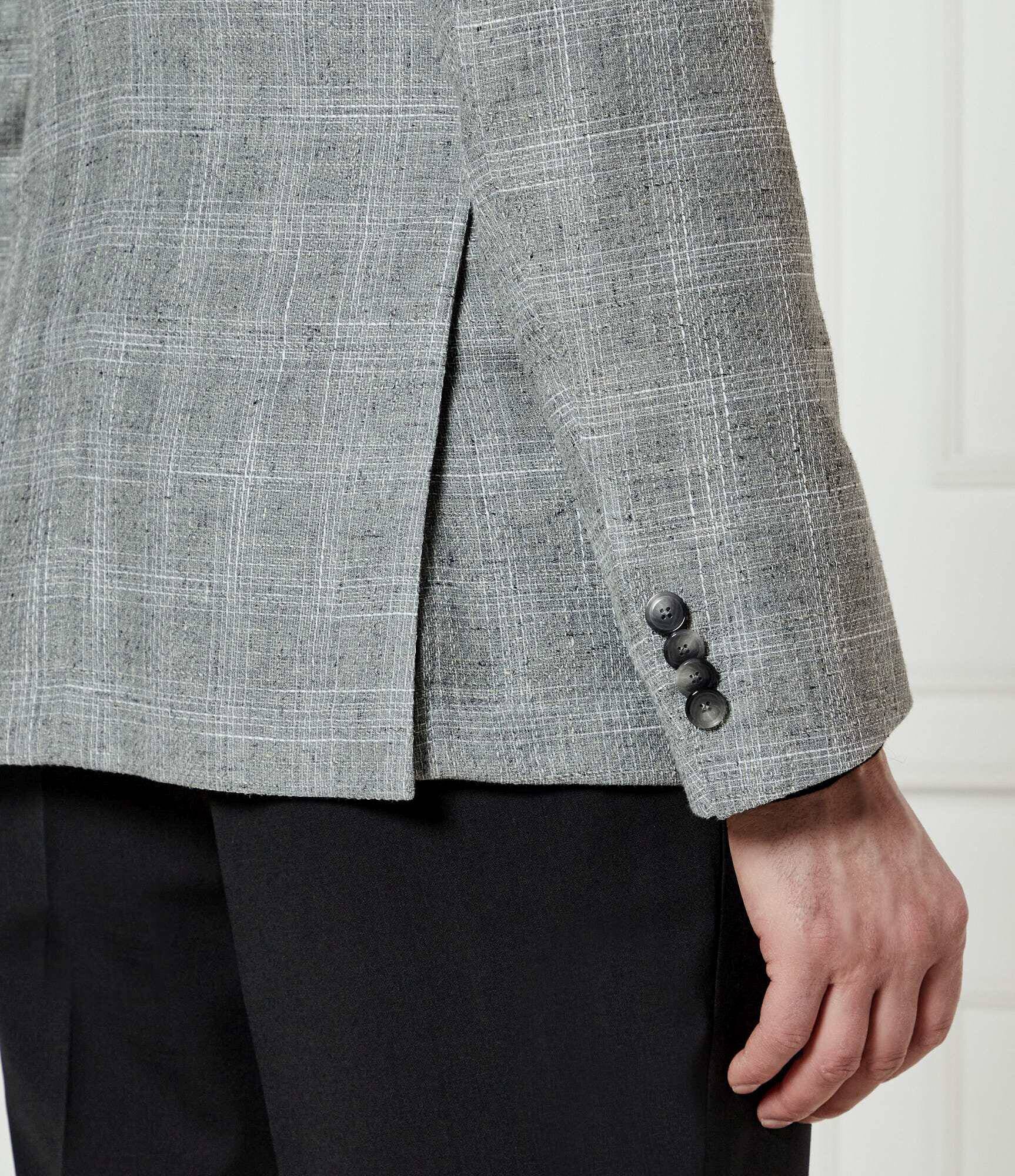 BOSS Black De lână sacou H-Hutson-233 | Slim Fit | cu adaos de in
