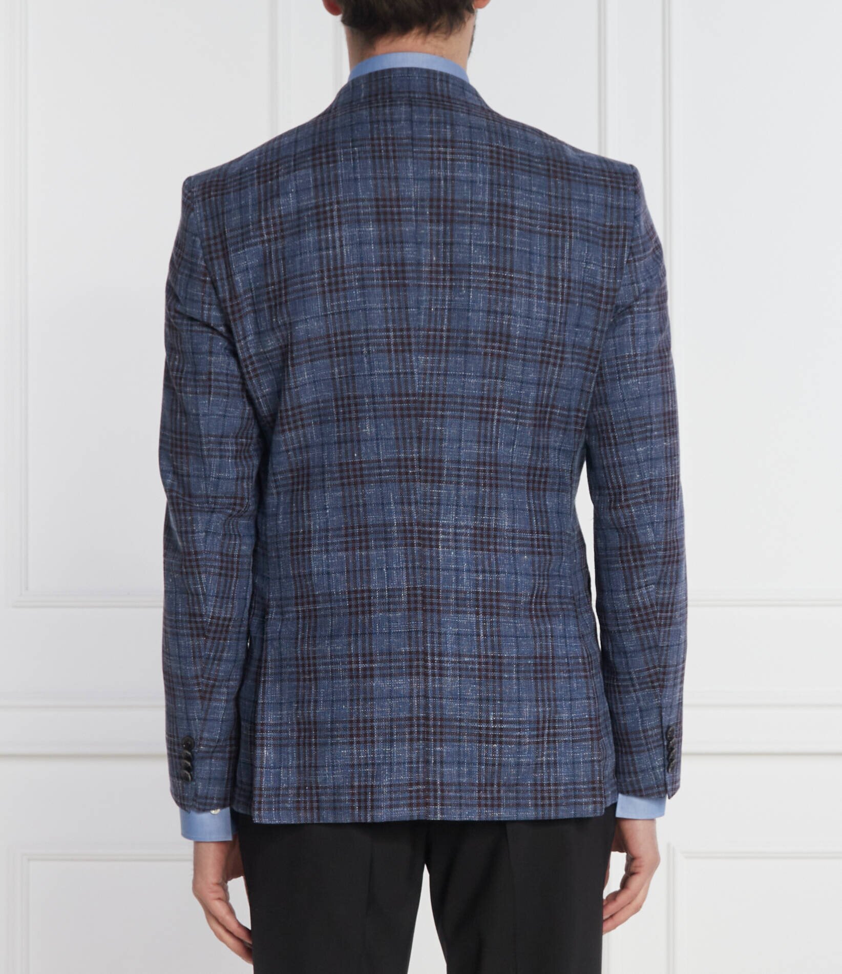 BOSS Black De lână sacou H-Hutson-233 | Slim Fit | cu adaos de in