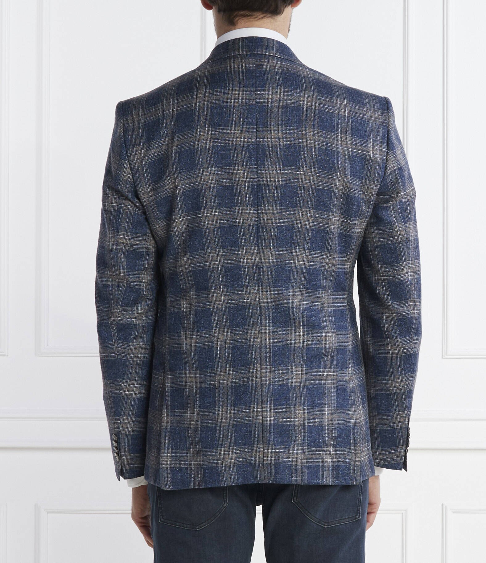 BOSS Black De lână sacou H-Hutson-233 | Slim Fit | cu adaos de in