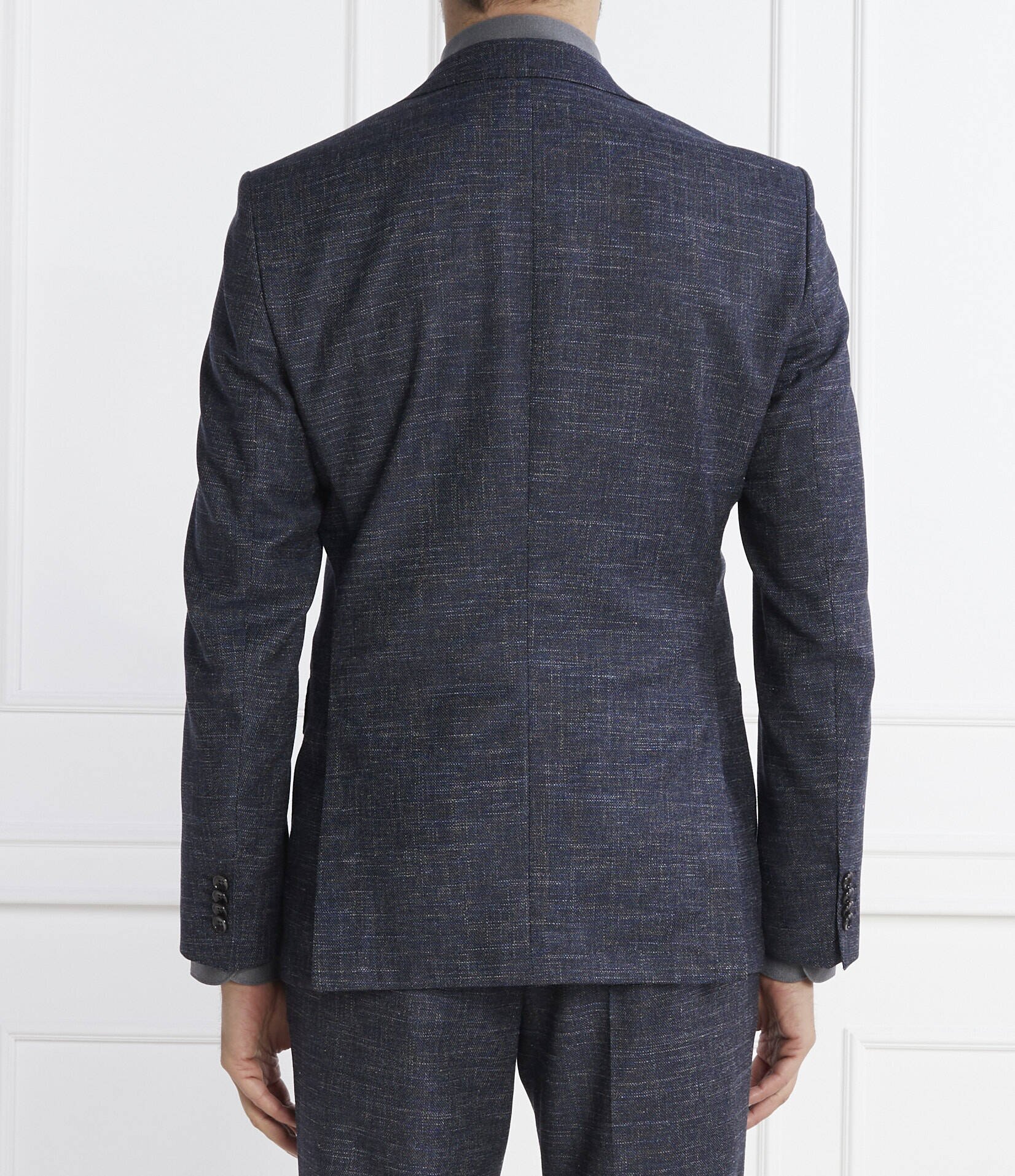 BOSS Black De lână sacou H-Hutson-233 | Slim Fit | cu adaos de in