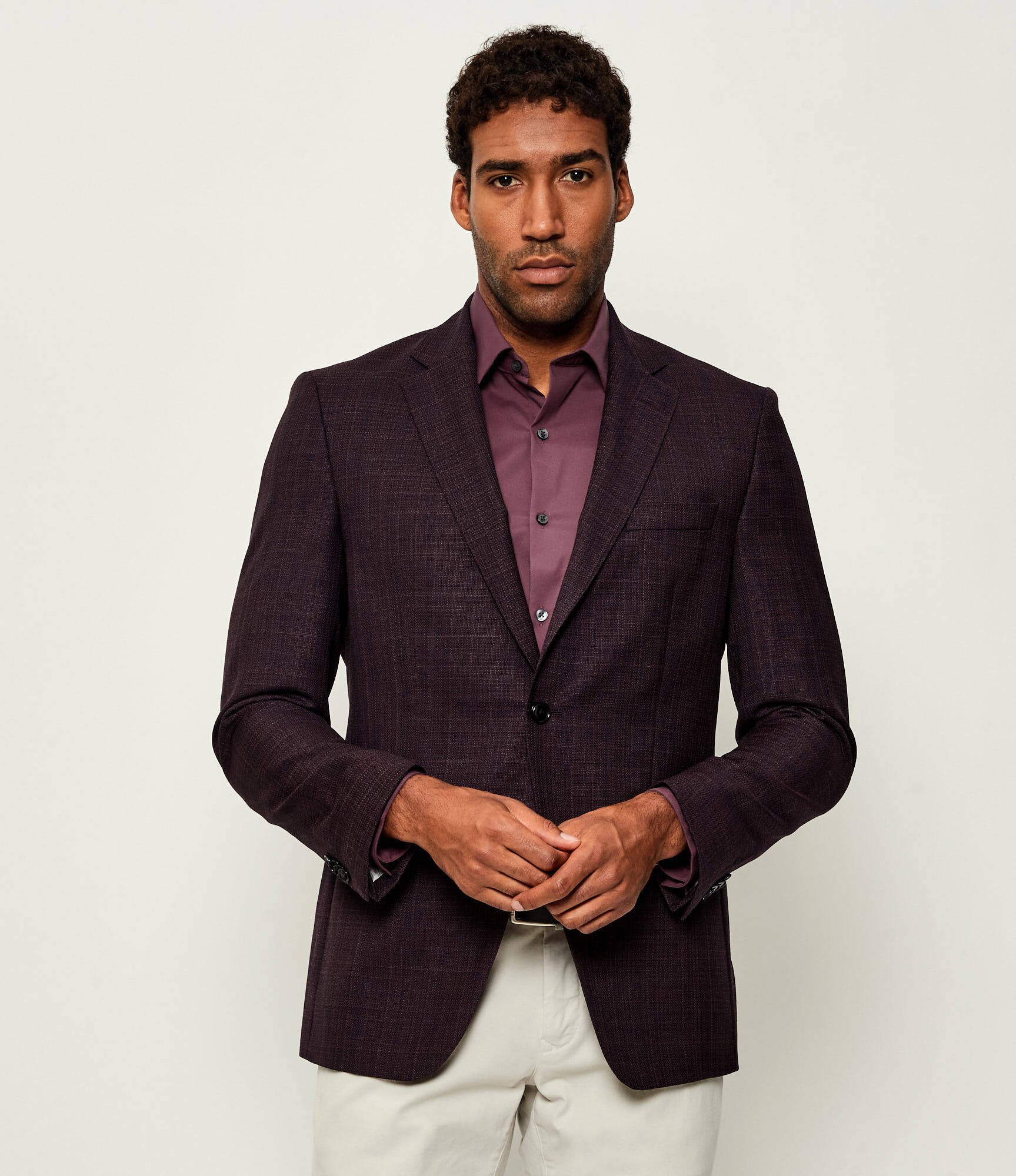 BOSS Black De lână sacou H-Hutson-251 | Slim Fit