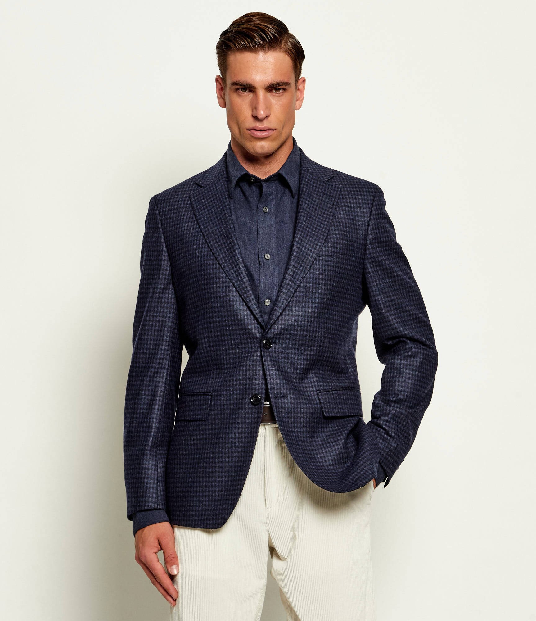 BOSS Black De lână sacou H-Hutson-263 | Slim Fit cu adaos de cașmir