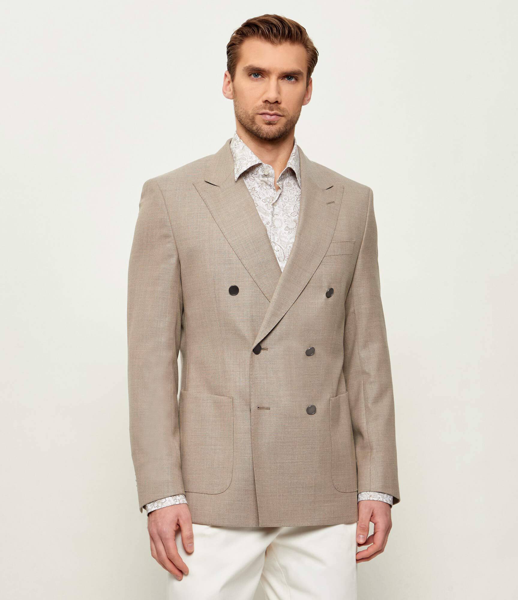 BOSS Black De lână sacou H-Hutson-DB-261 | Slim Fit