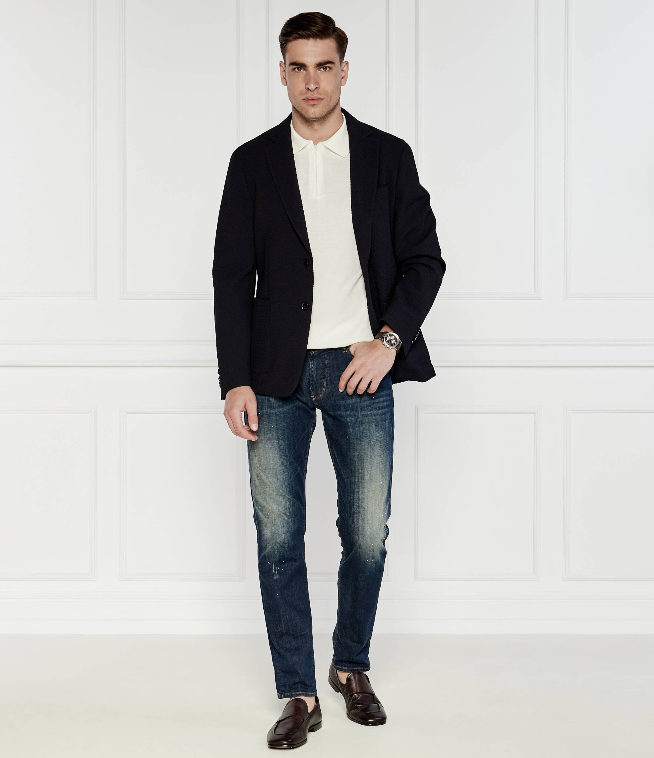 BOSS Black de lână sacou hanry | slim fit