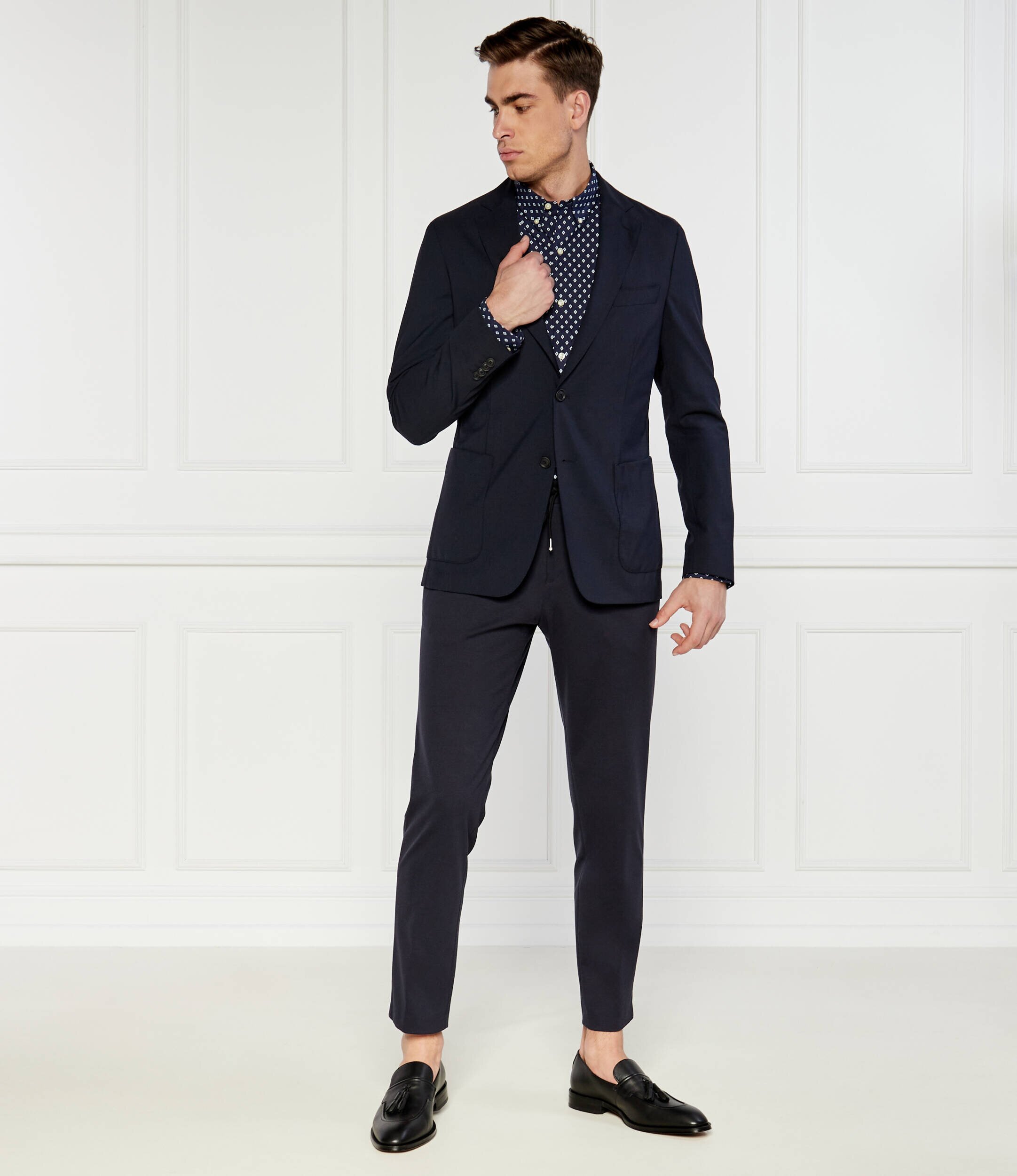 BOSS Black De lână sacou Hanry | Slim Fit | stretch