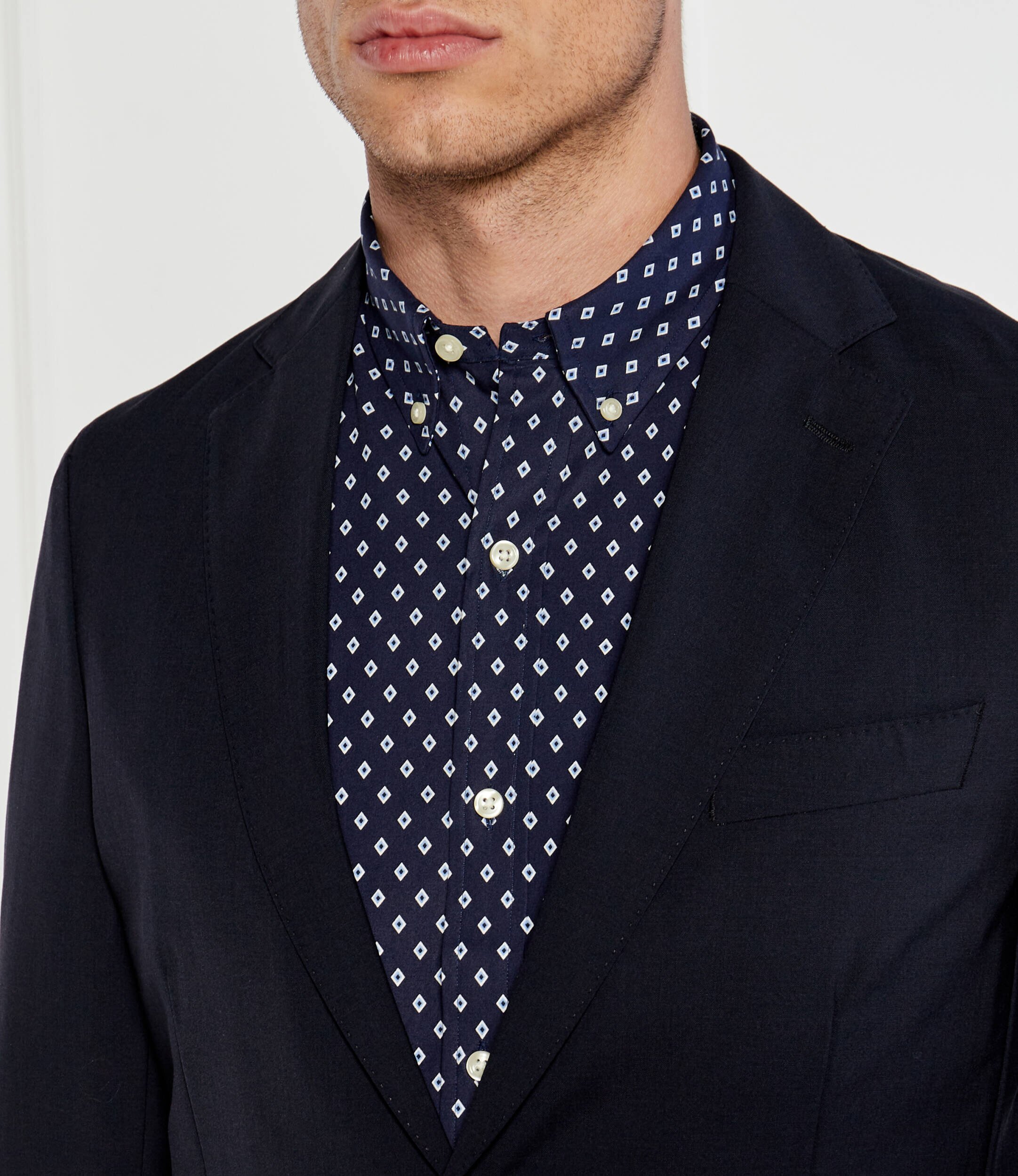 BOSS Black De lână sacou Hanry | Slim Fit | stretch