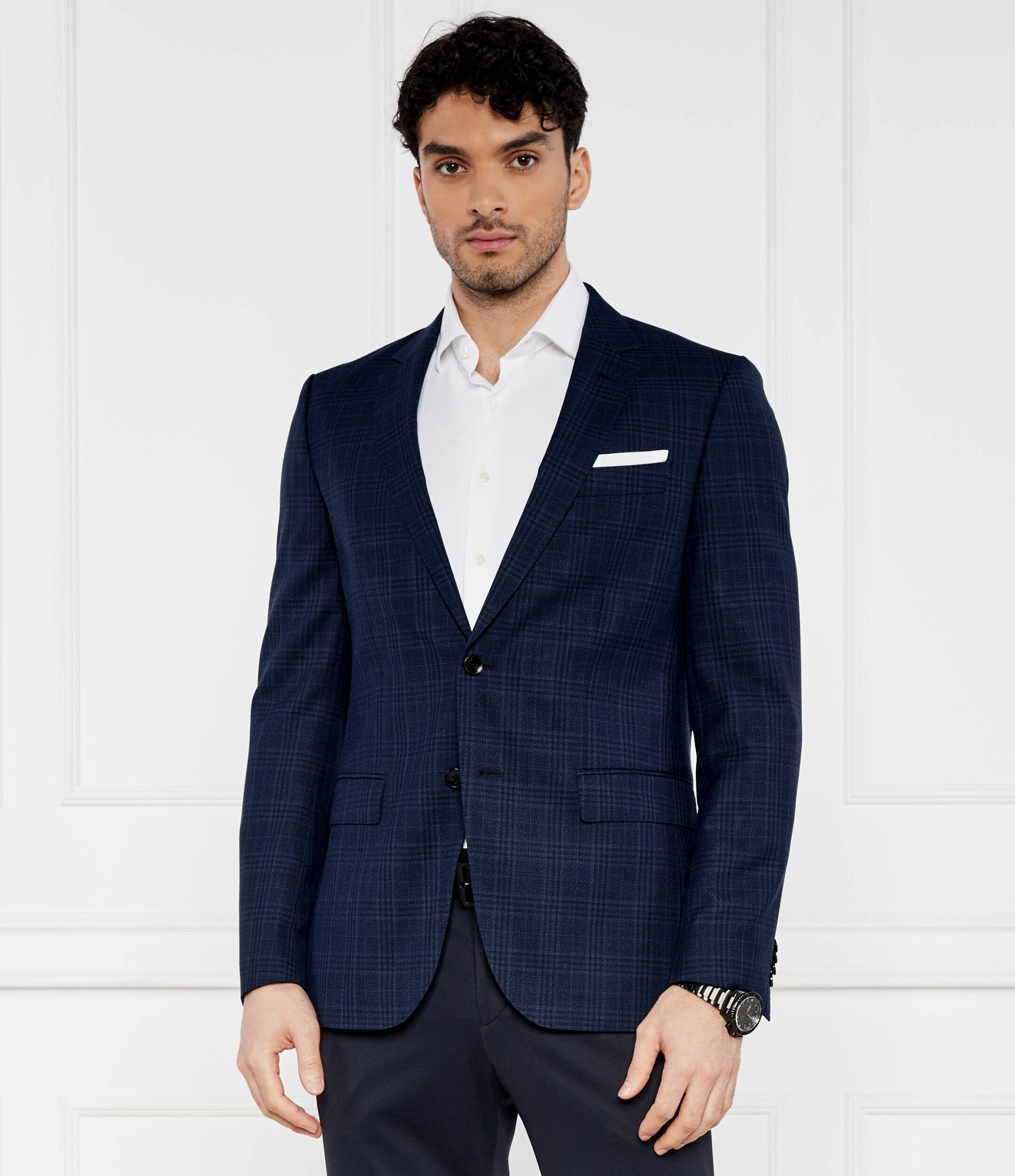 BOSS Black De lână sacou Hutson | Slim Fit