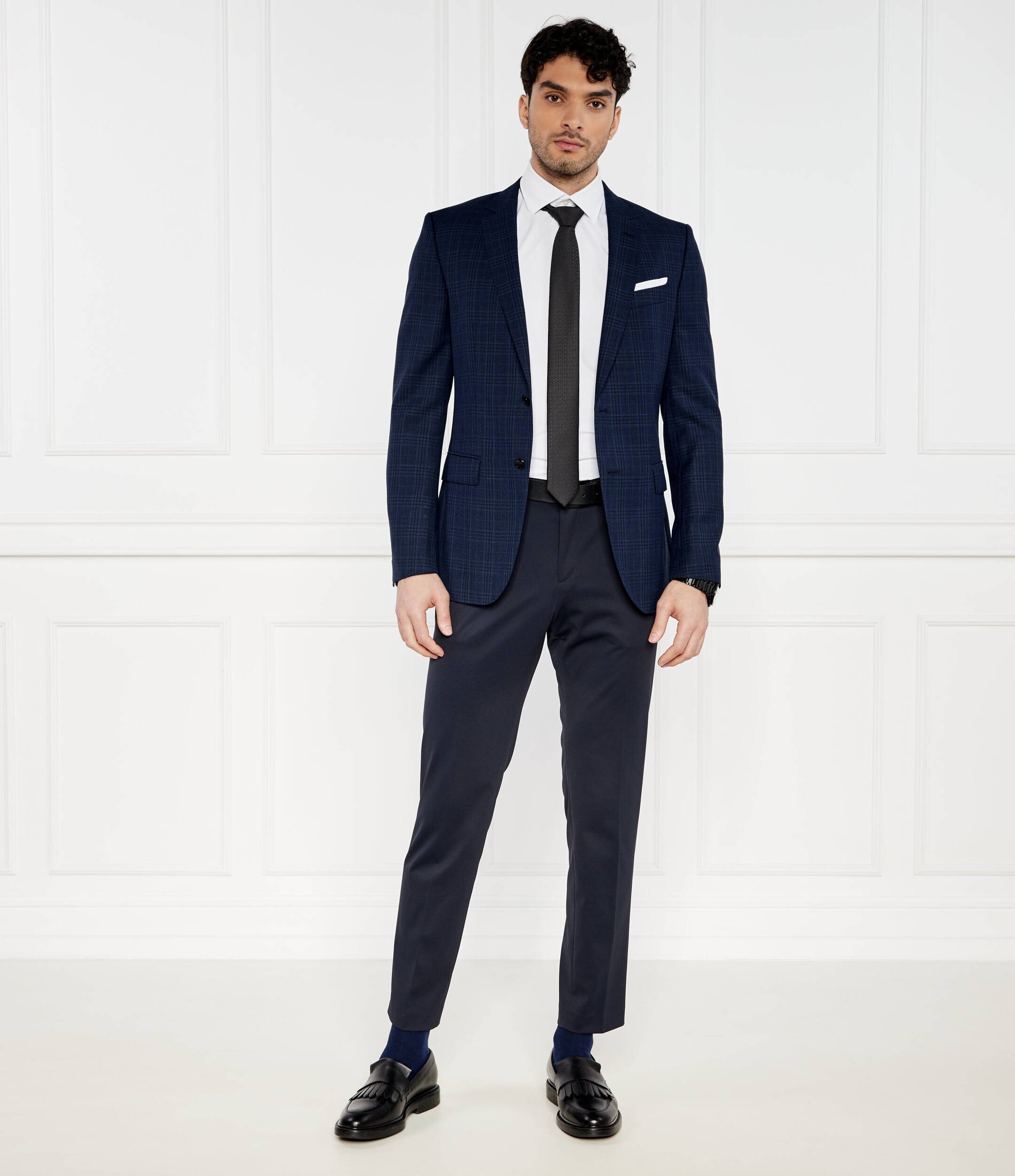 BOSS Black De lână sacou Hutson | Slim Fit
