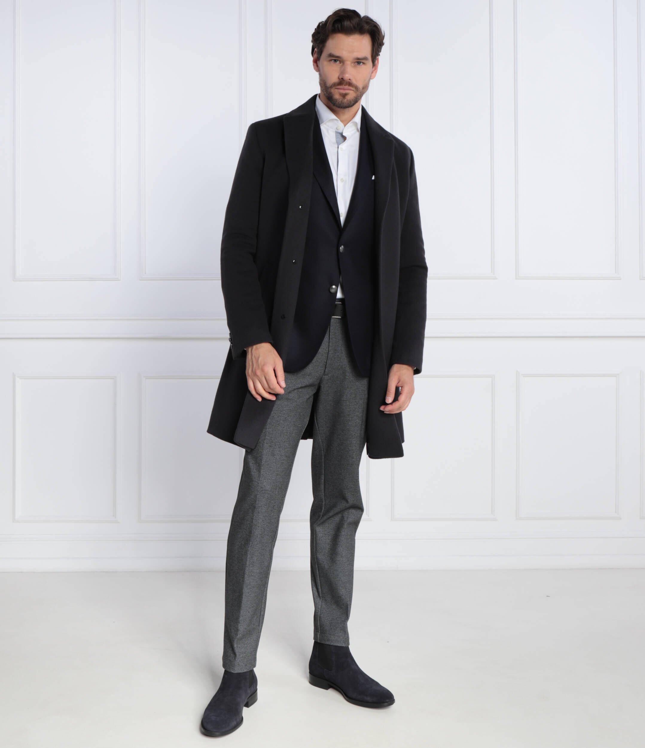 BOSS Black De lână sacou Hutson | Slim Fit