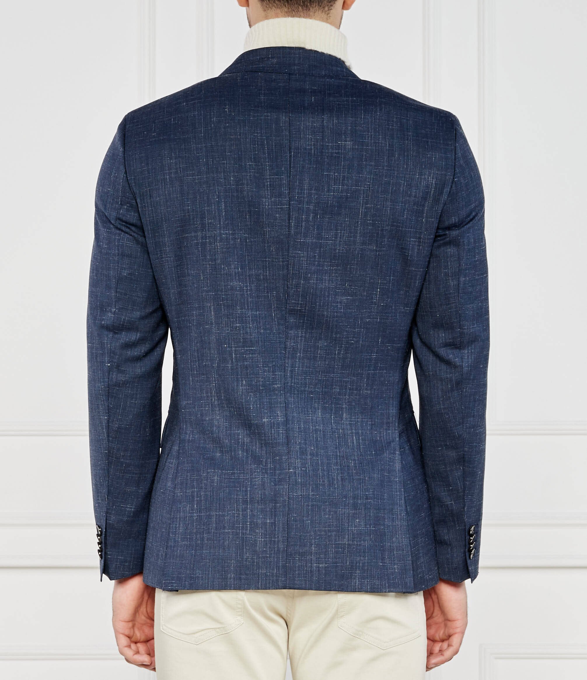 BOSS Black De lână sacou Hutson | Slim Fit | cu adaos de in