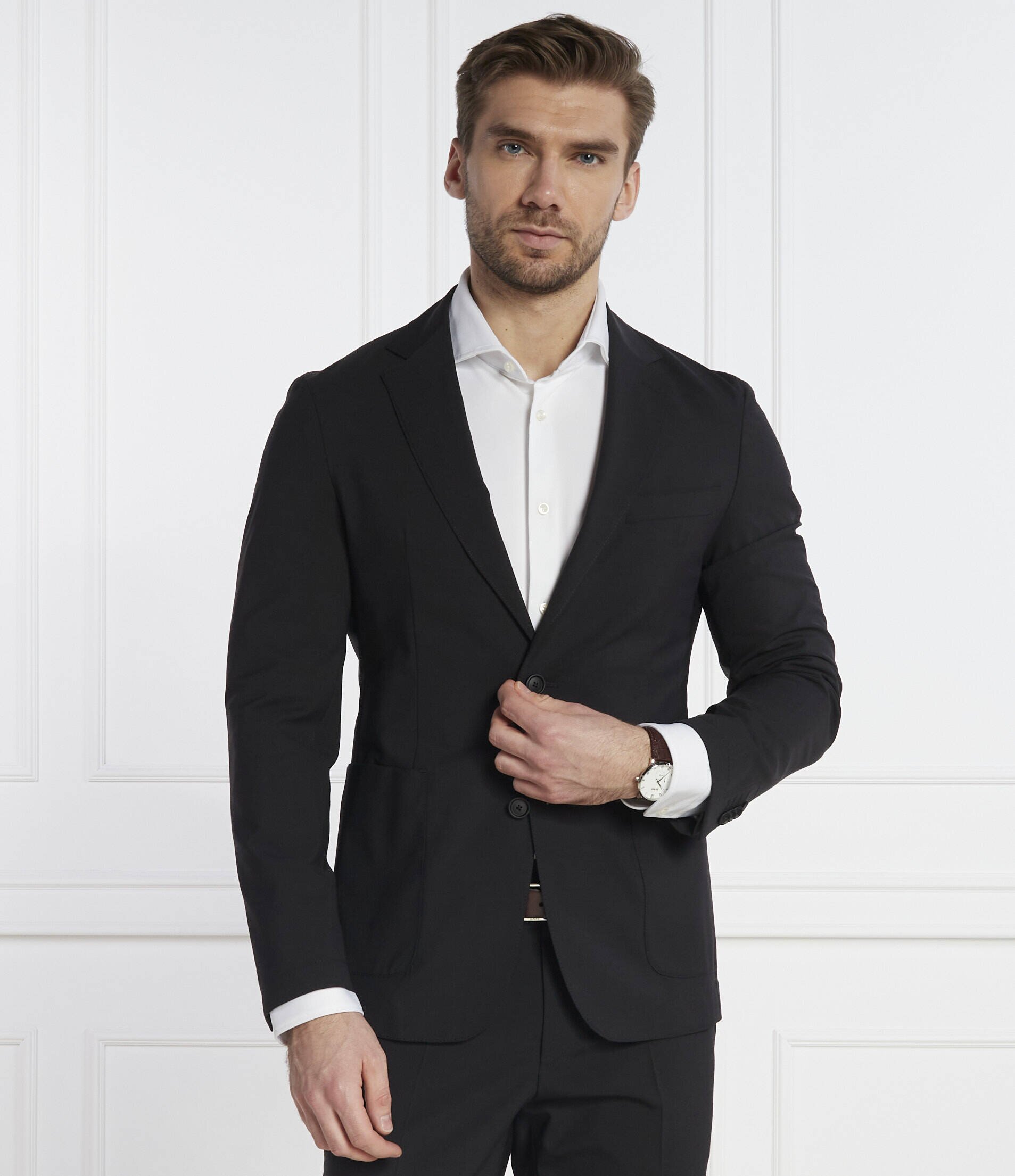 BOSS Black De lână sacou P-Hanry-WG-241 | Slim Fit