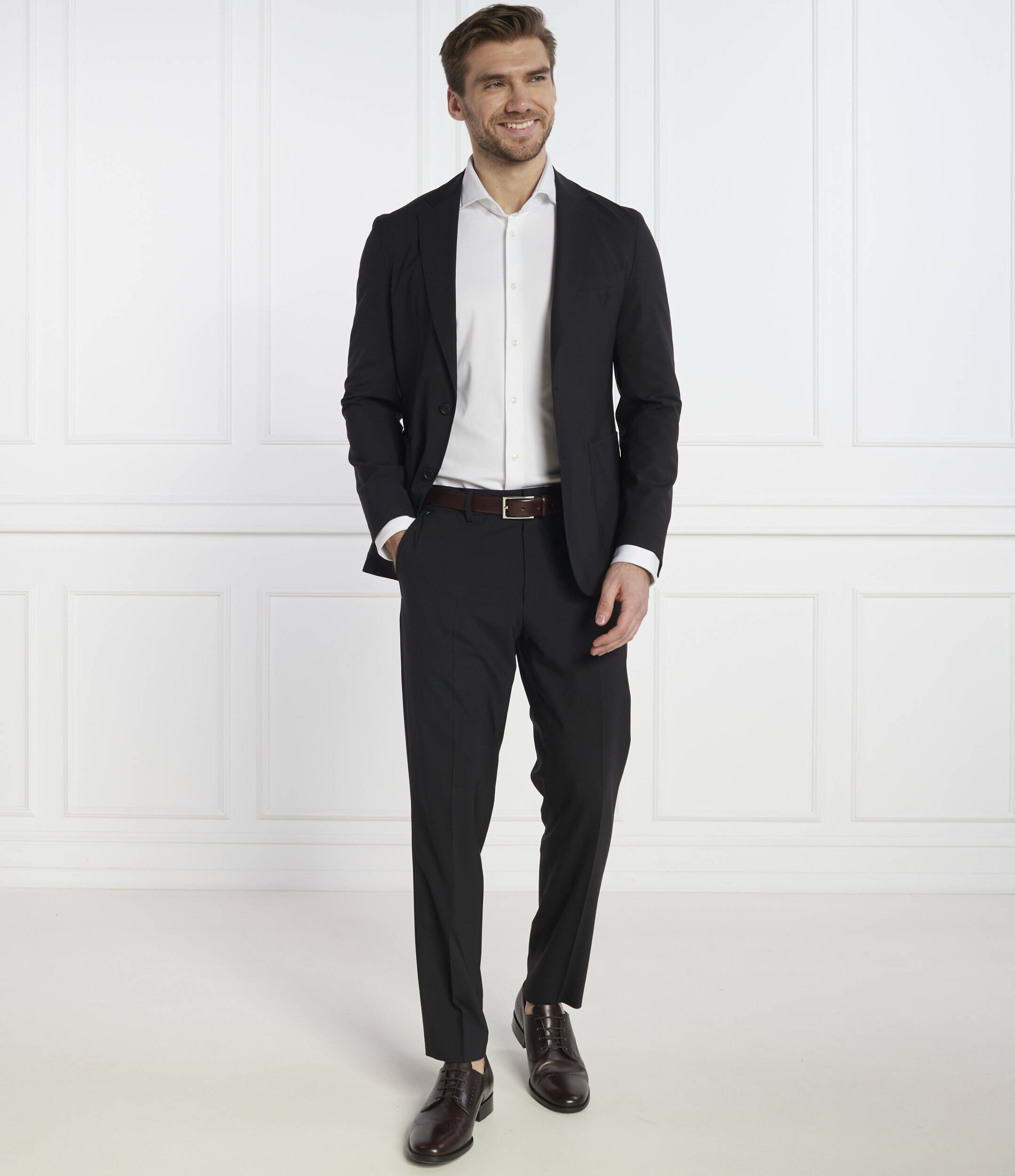 BOSS Black De lână sacou P-Hanry-WG-241 | Slim Fit