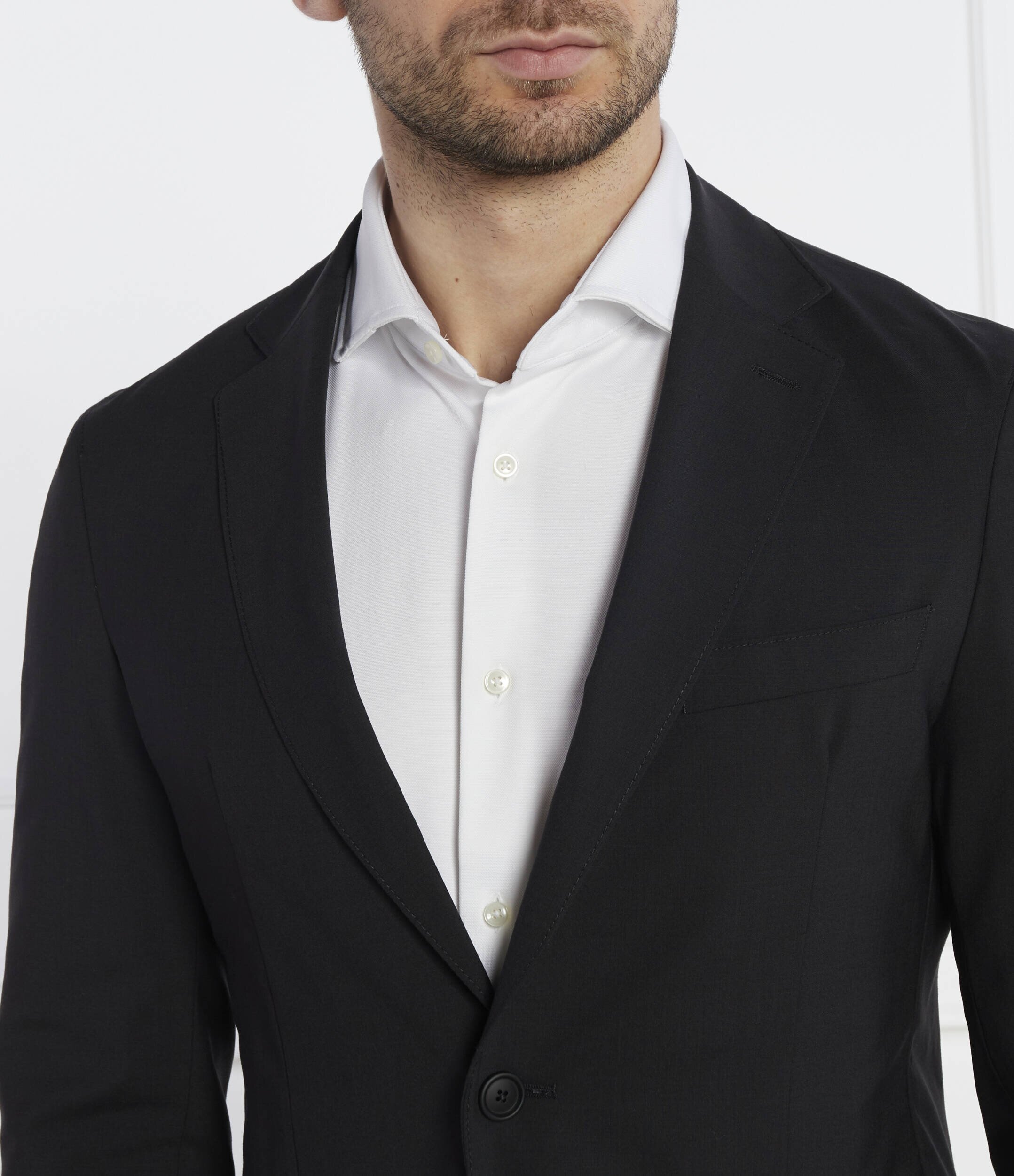 BOSS Black De lână sacou P-Hanry-WG-241 | Slim Fit