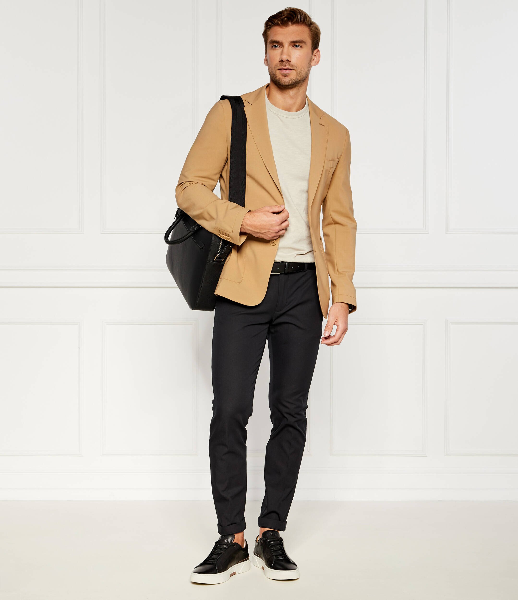BOSS Black De lână sacou P-Hanry-WG-241 | Slim Fit