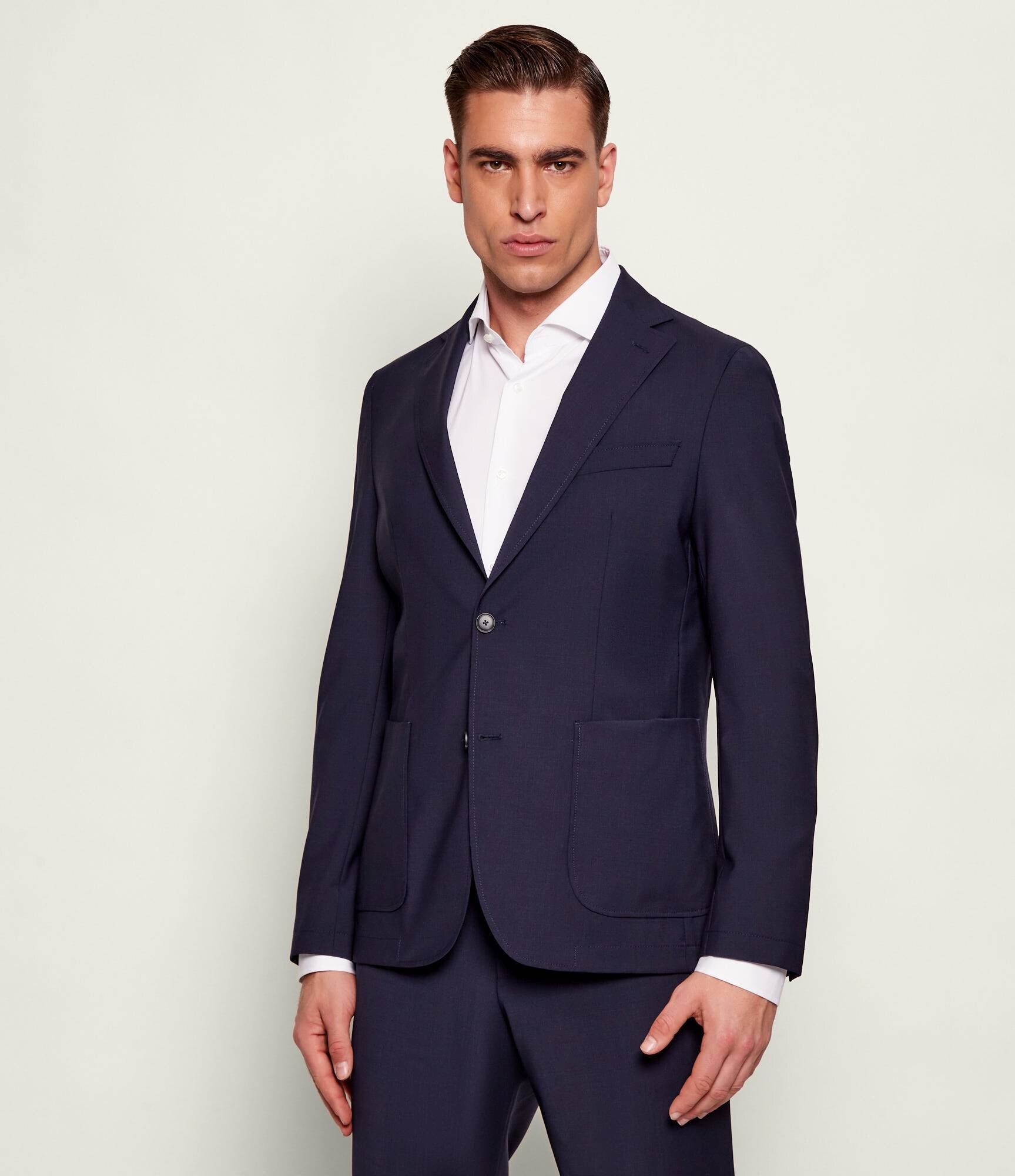 BOSS Black De lână sacou P-Hanry-WG-253 | Slim Fit