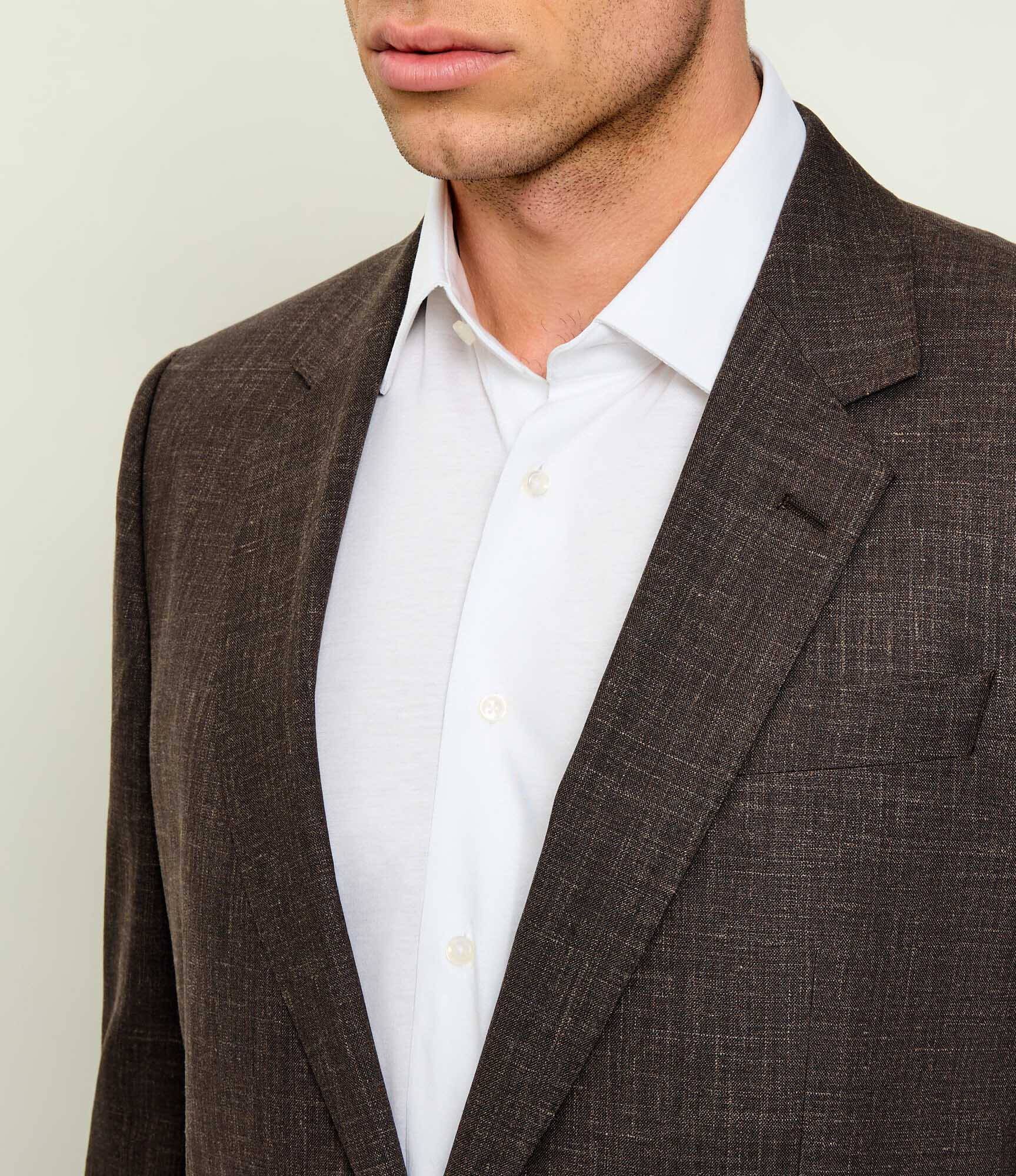BOSS Black De lână sacou SB-SuitJacket-262_DB| BOSS X BECKHAM | Slim Fit cu adaos de mătase