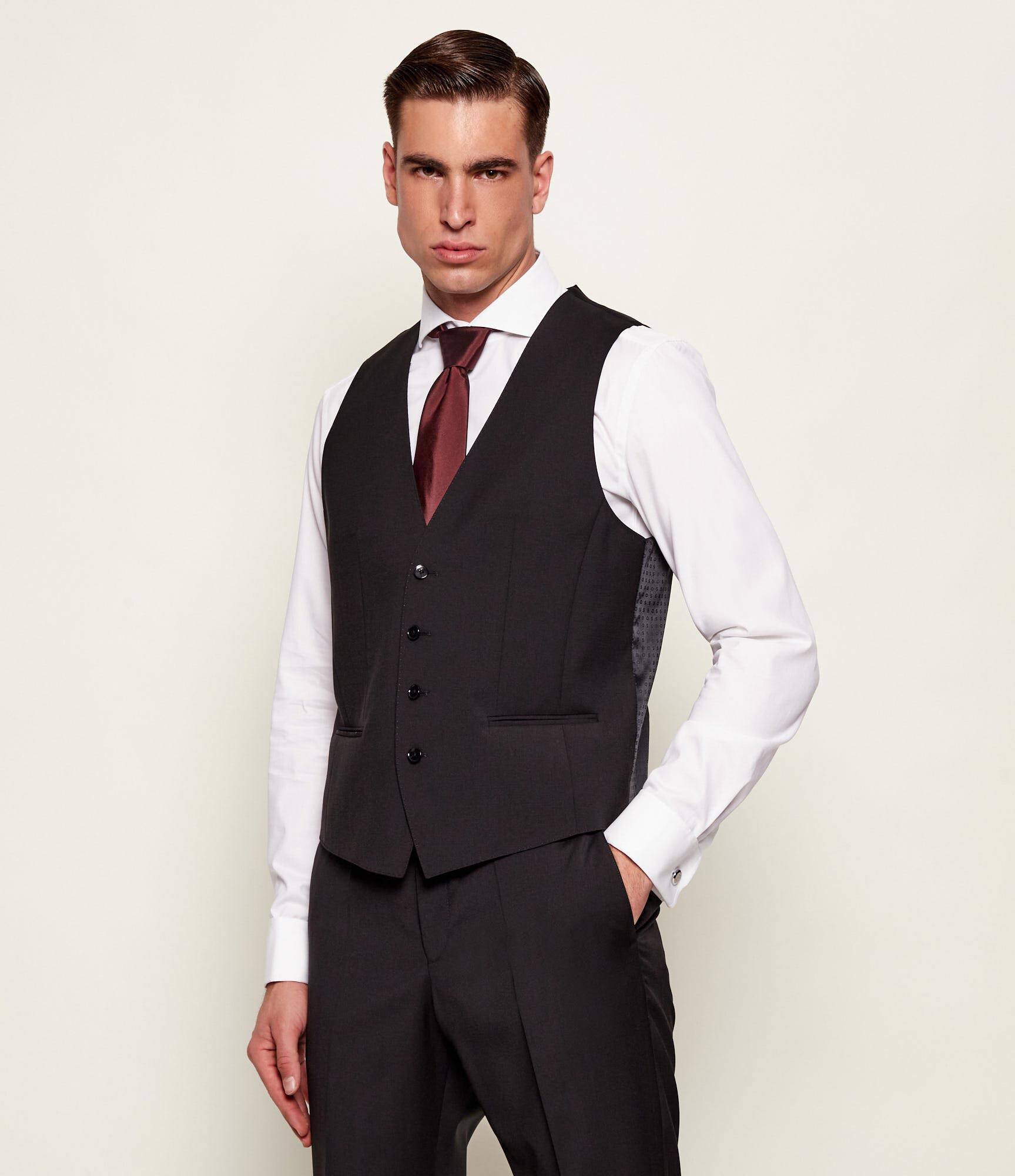 BOSS Black De lână vestă H-HUGE | Slim Fit