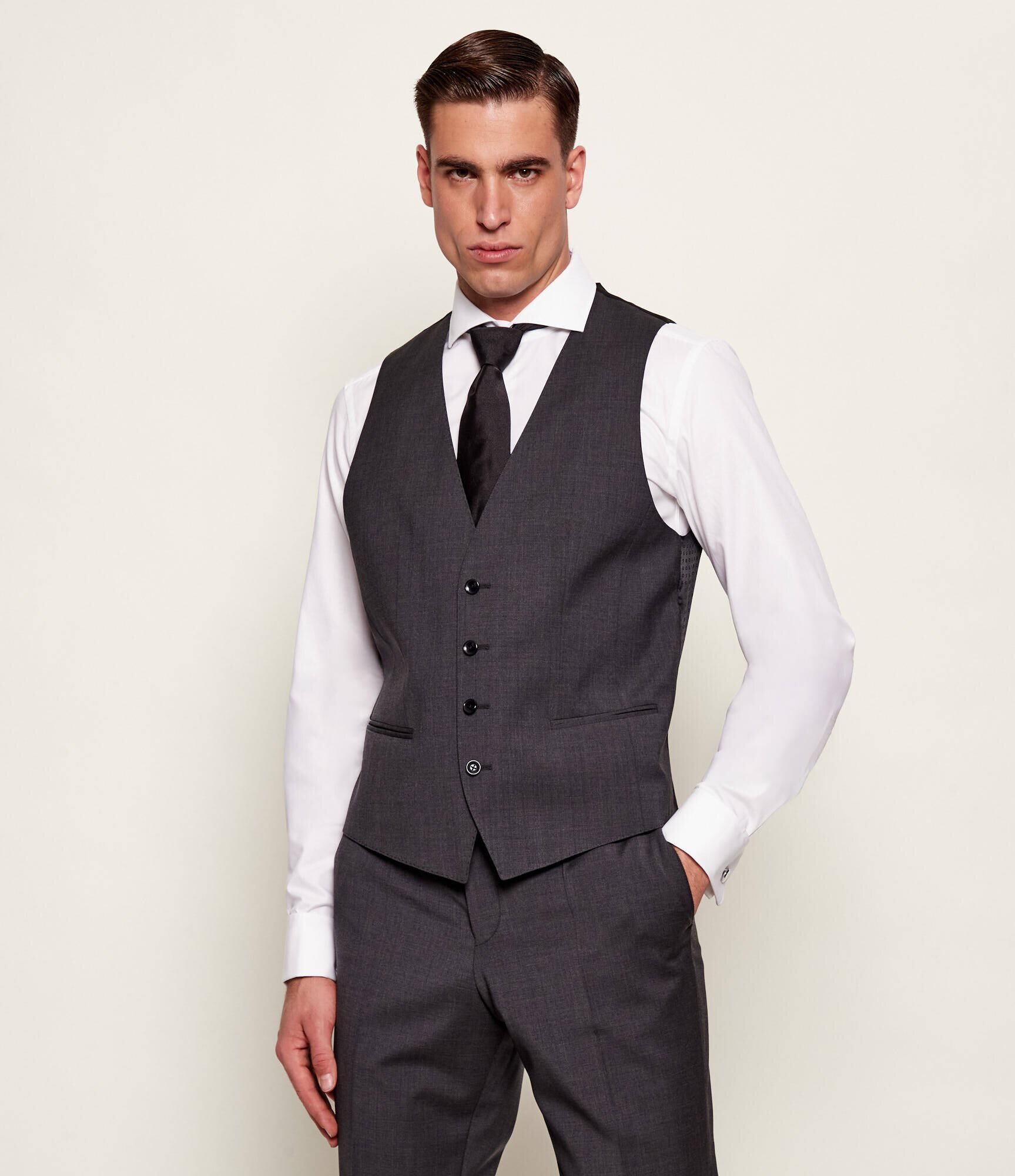 BOSS Black De lână vestă H-HUGE | Slim Fit