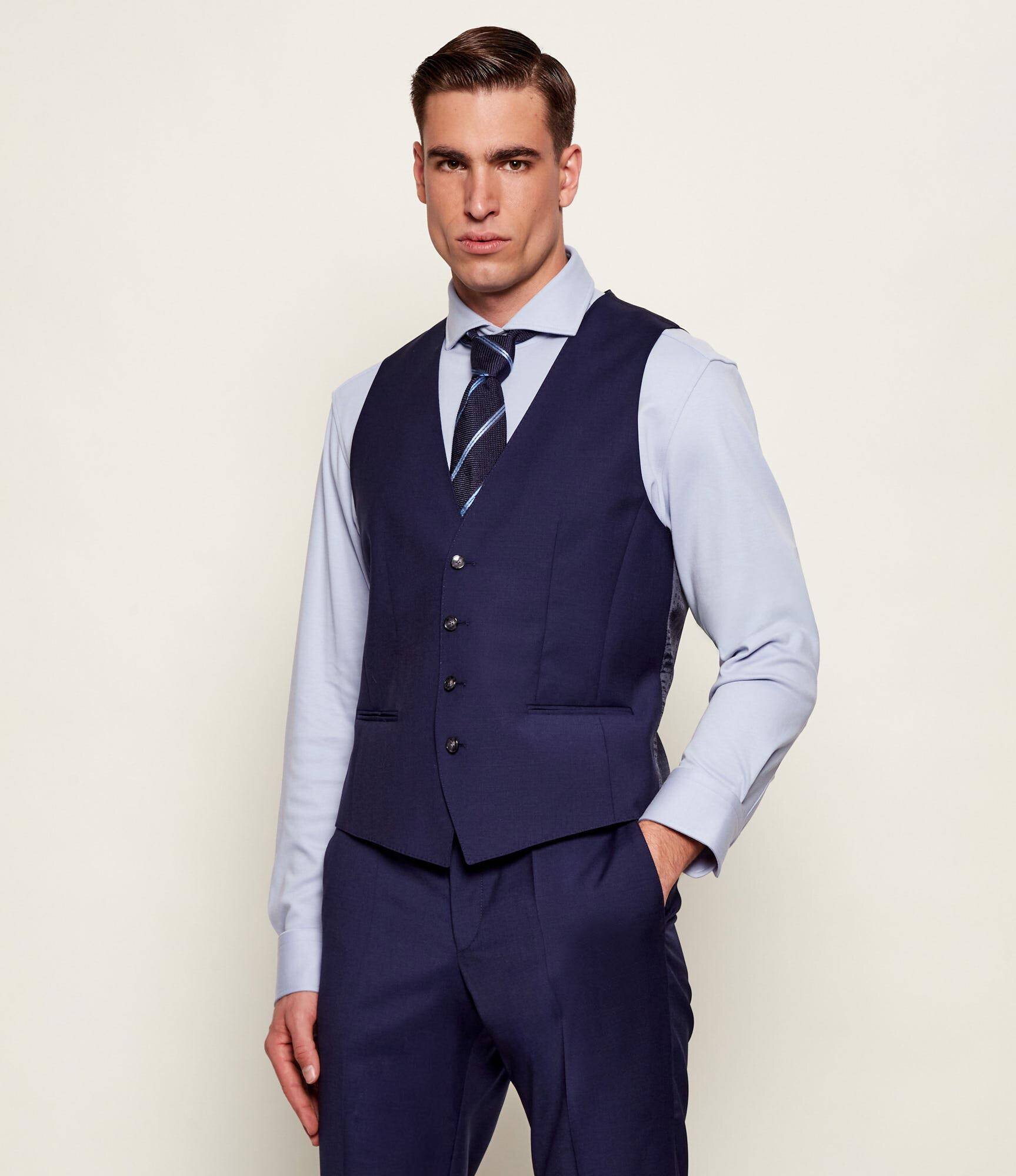 BOSS Black De lână vestă H-HUGE | Slim Fit